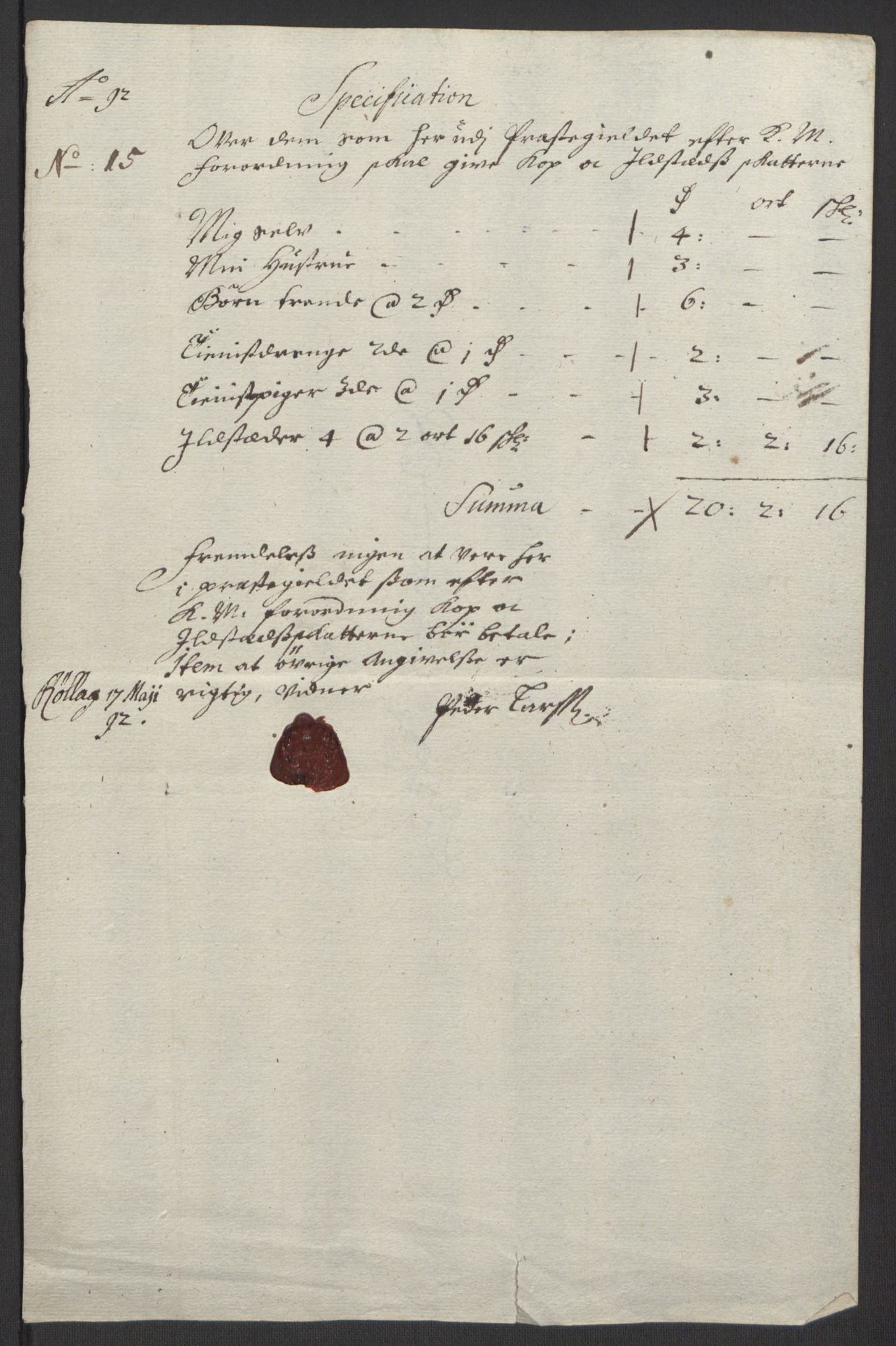 Rentekammeret inntil 1814, Reviderte regnskaper, Fogderegnskap, RA/EA-4092/R24/L1575: Fogderegnskap Numedal og Sandsvær, 1692-1695, p. 114