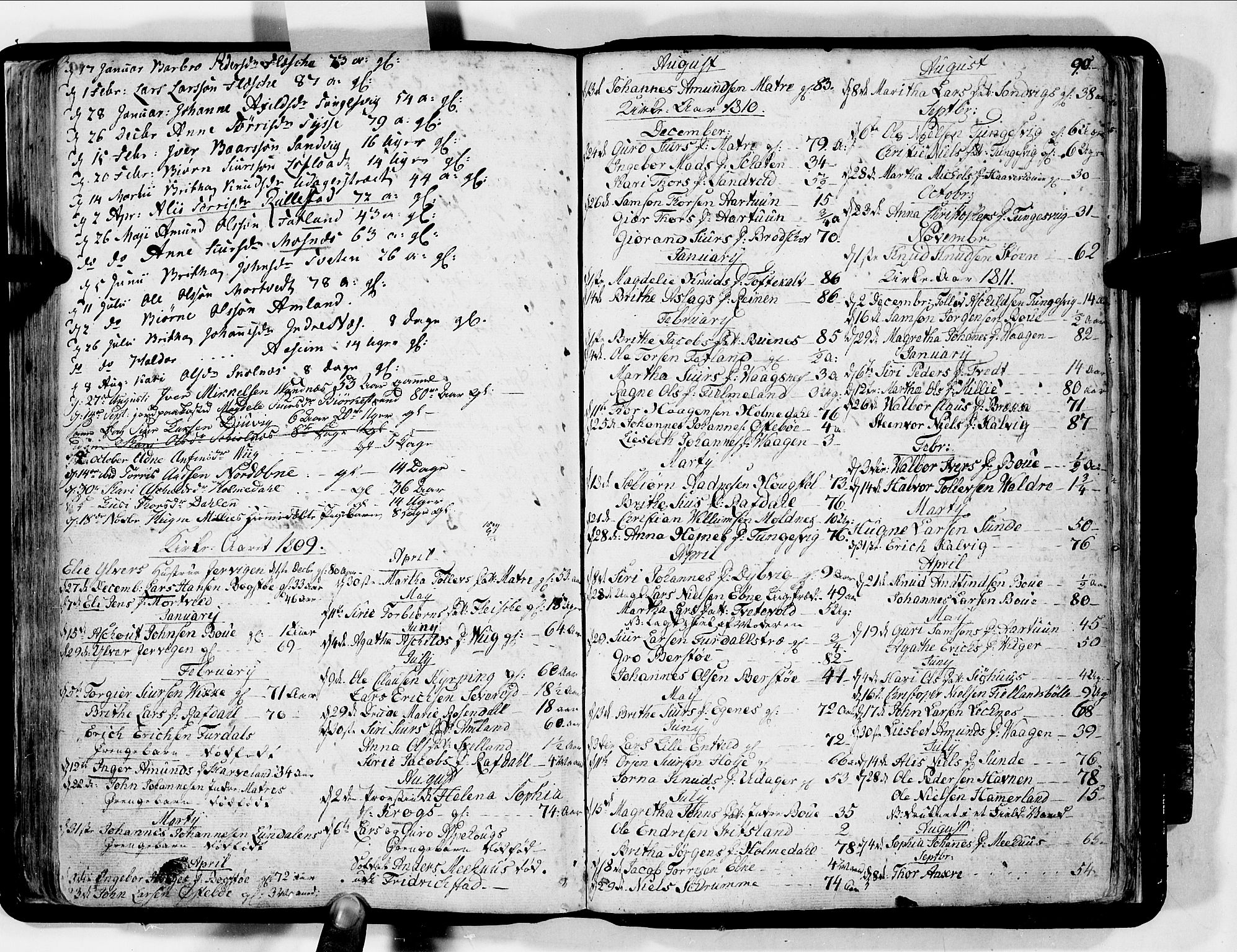 Skånevik sokneprestembete, SAB/A-77801/H/Haa: Parish register (official) no. A 2, 1790-1824, p. 90