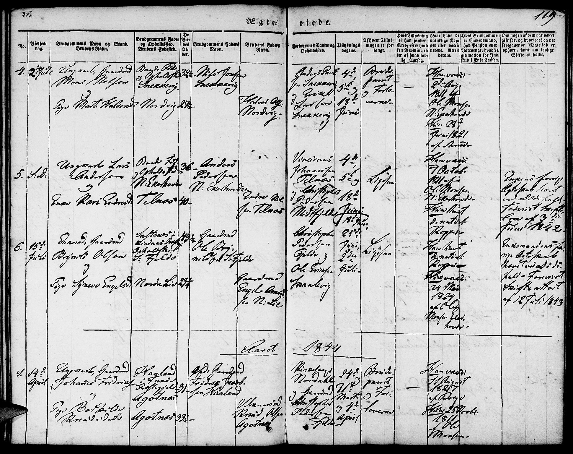 Fjell sokneprestembete, SAB/A-75301/H/Haa: Parish register (official) no. A 1, 1835-1850, p. 119