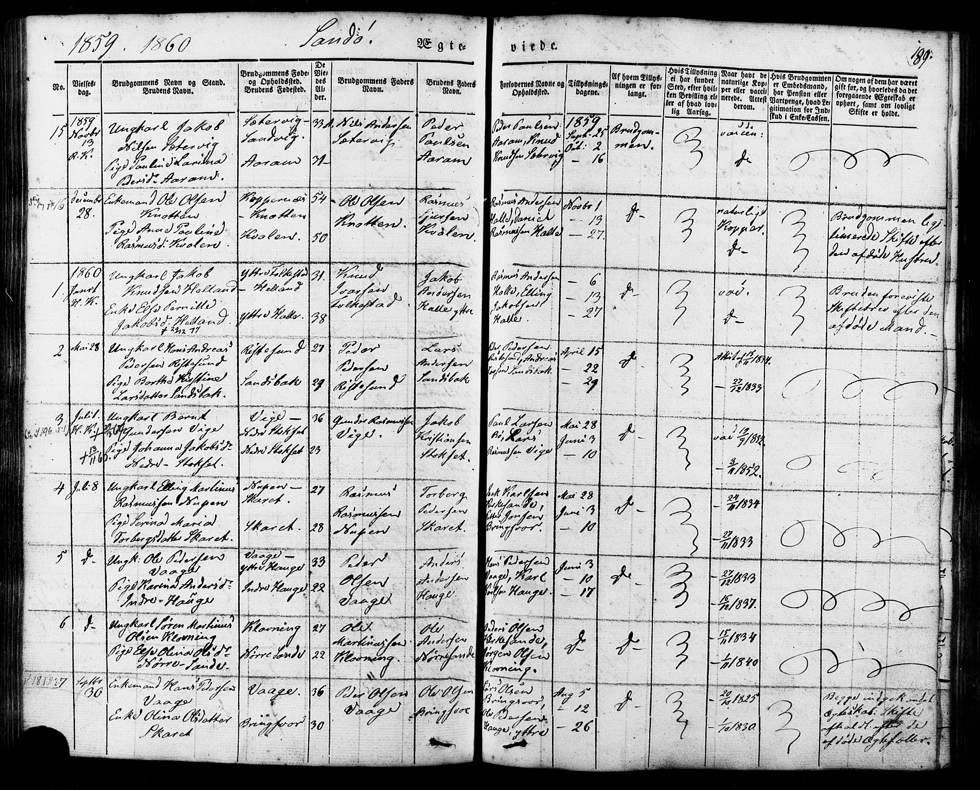 Ministerialprotokoller, klokkerbøker og fødselsregistre - Møre og Romsdal, AV/SAT-A-1454/503/L0034: Parish register (official) no. 503A02, 1841-1884, p. 189