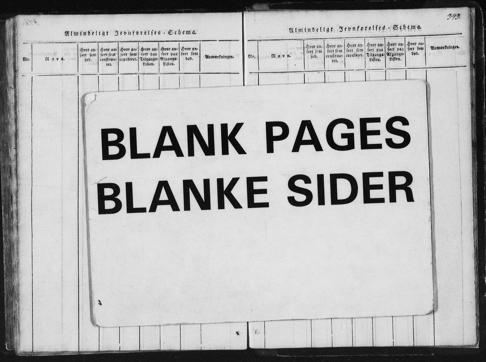 Hamre sokneprestembete, AV/SAB-A-75501/H/Ha/Haa/Haaa/L0010: Parish register (official) no. A 10, 1816-1826, p. 343