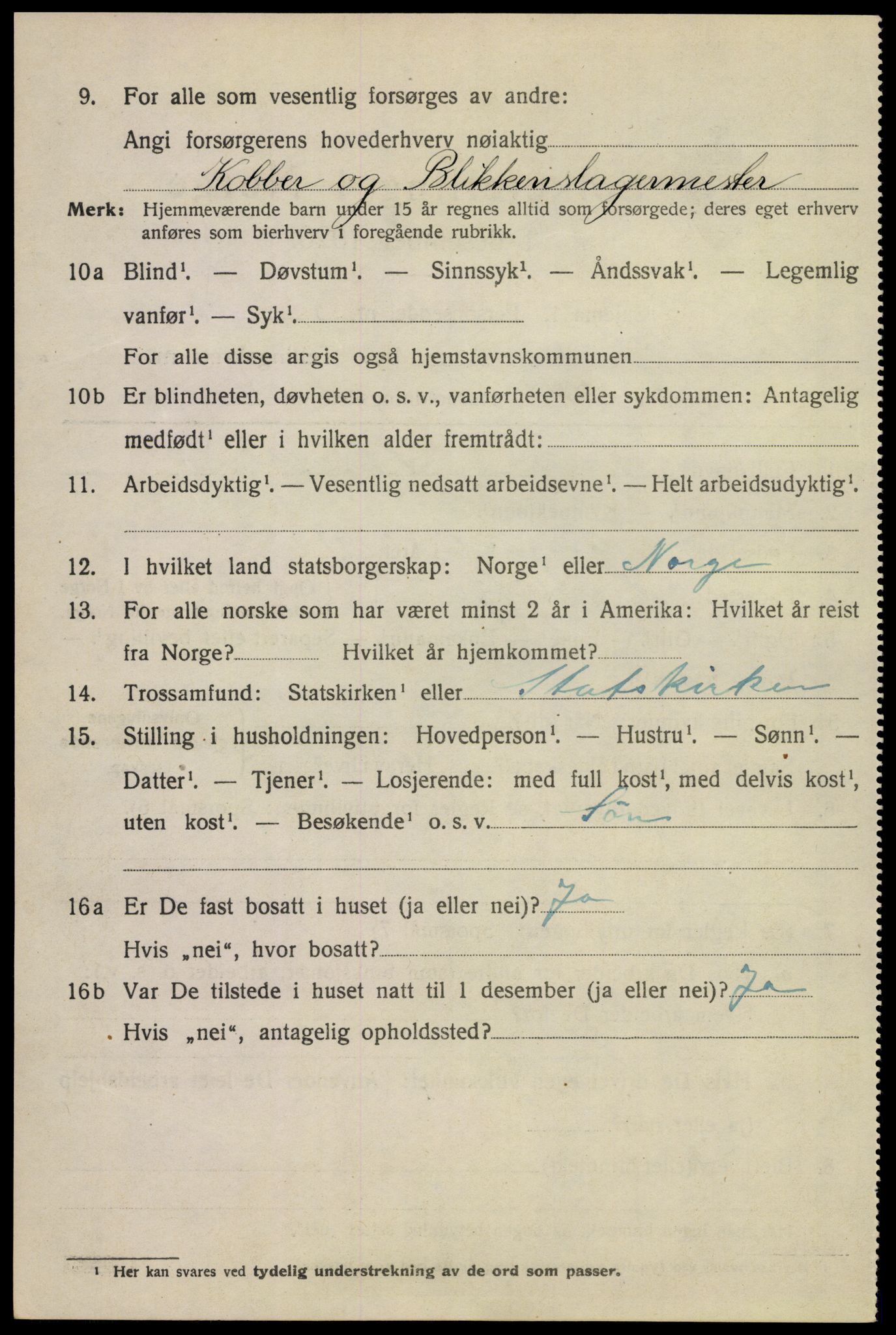 SAKO, 1920 census for Sandefjord, 1920, p. 6541