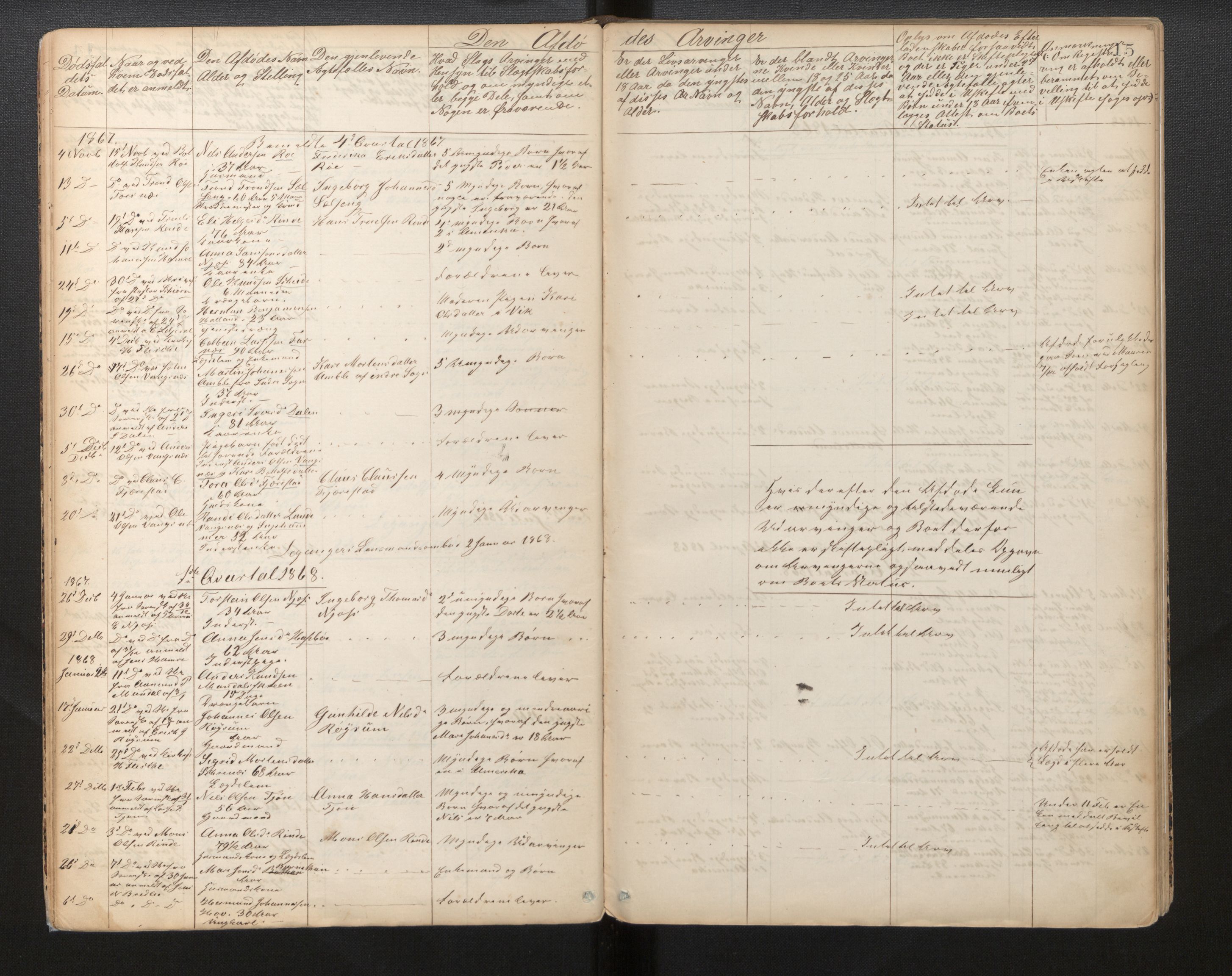 Lensmannen i Leikanger, AV/SAB-A-29201/0006/L0007: Dødsfallprotokoll, 1864-1886
