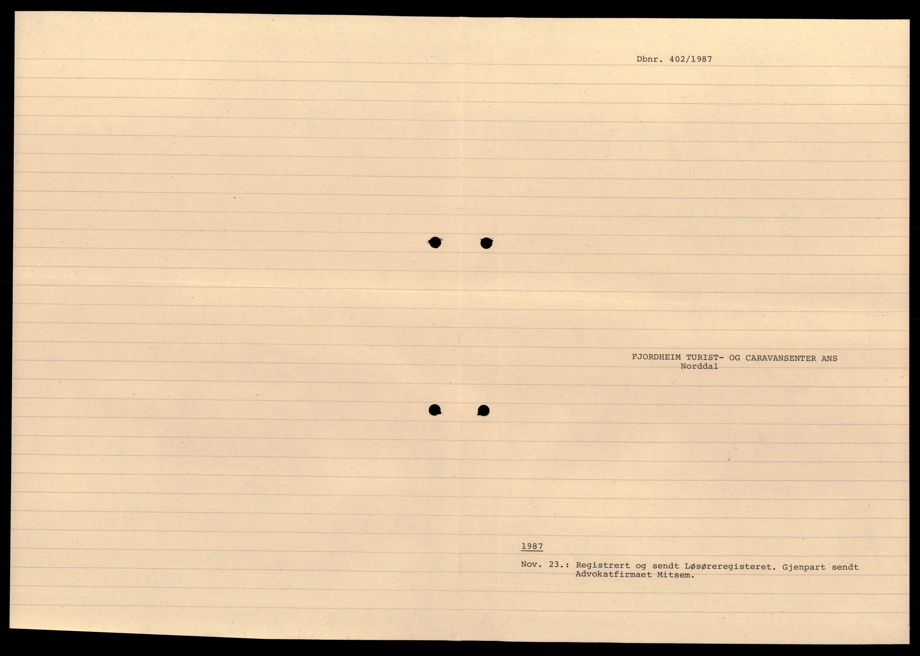 Nordre Sunnmøre sorenskriveri, AV/SAT-A-0006/2/J/Jd/Jde/L0005: Bilag. Enkeltmannsforetak, F-G, 1944-1990, p. 1