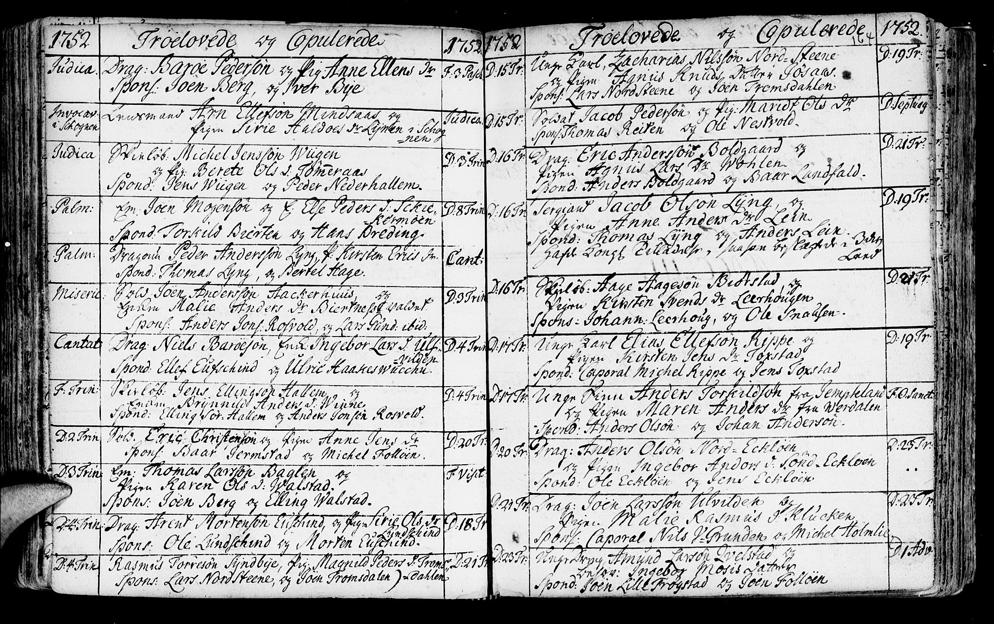Ministerialprotokoller, klokkerbøker og fødselsregistre - Nord-Trøndelag, SAT/A-1458/723/L0231: Parish register (official) no. 723A02, 1748-1780, p. 164