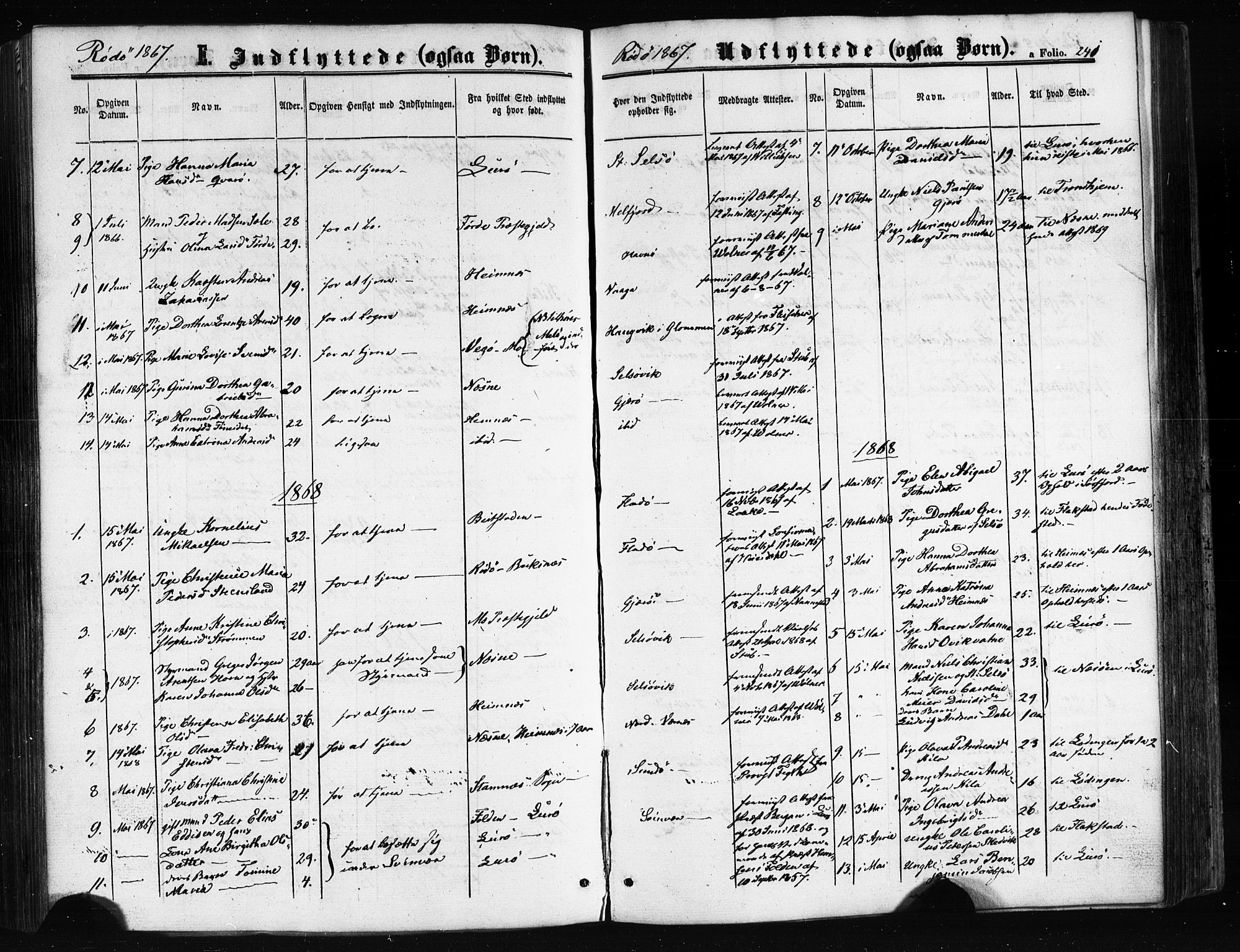 Ministerialprotokoller, klokkerbøker og fødselsregistre - Nordland, SAT/A-1459/841/L0607: Parish register (official) no. 841A11 /1, 1863-1877, p. 241