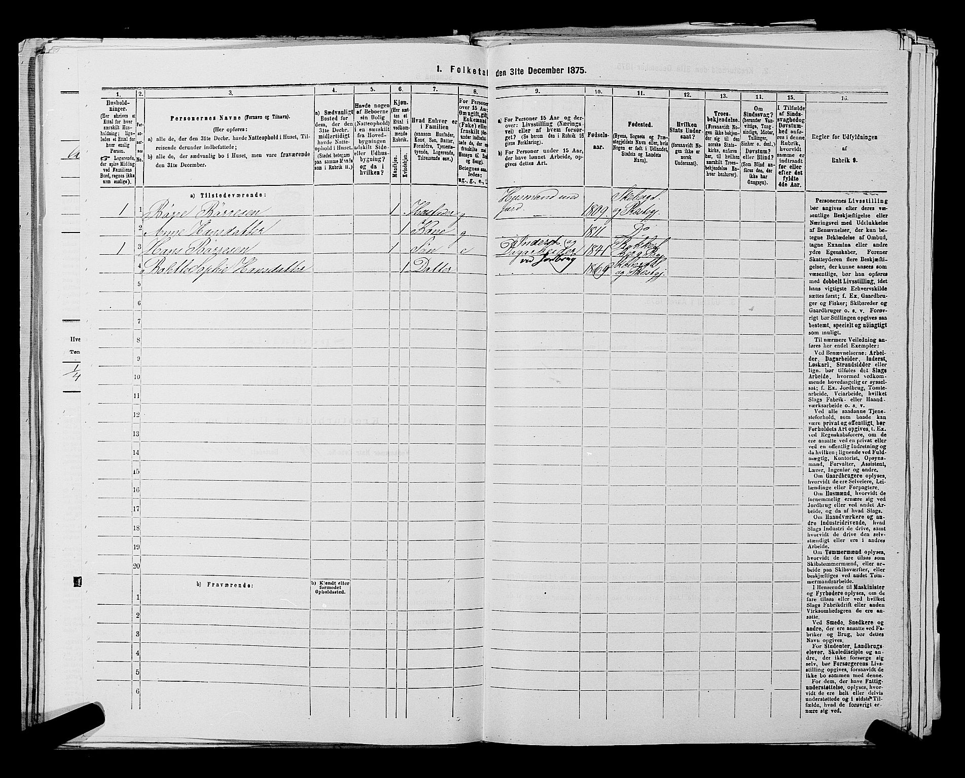 RA, 1875 census for 0115P Skjeberg, 1875, p. 898
