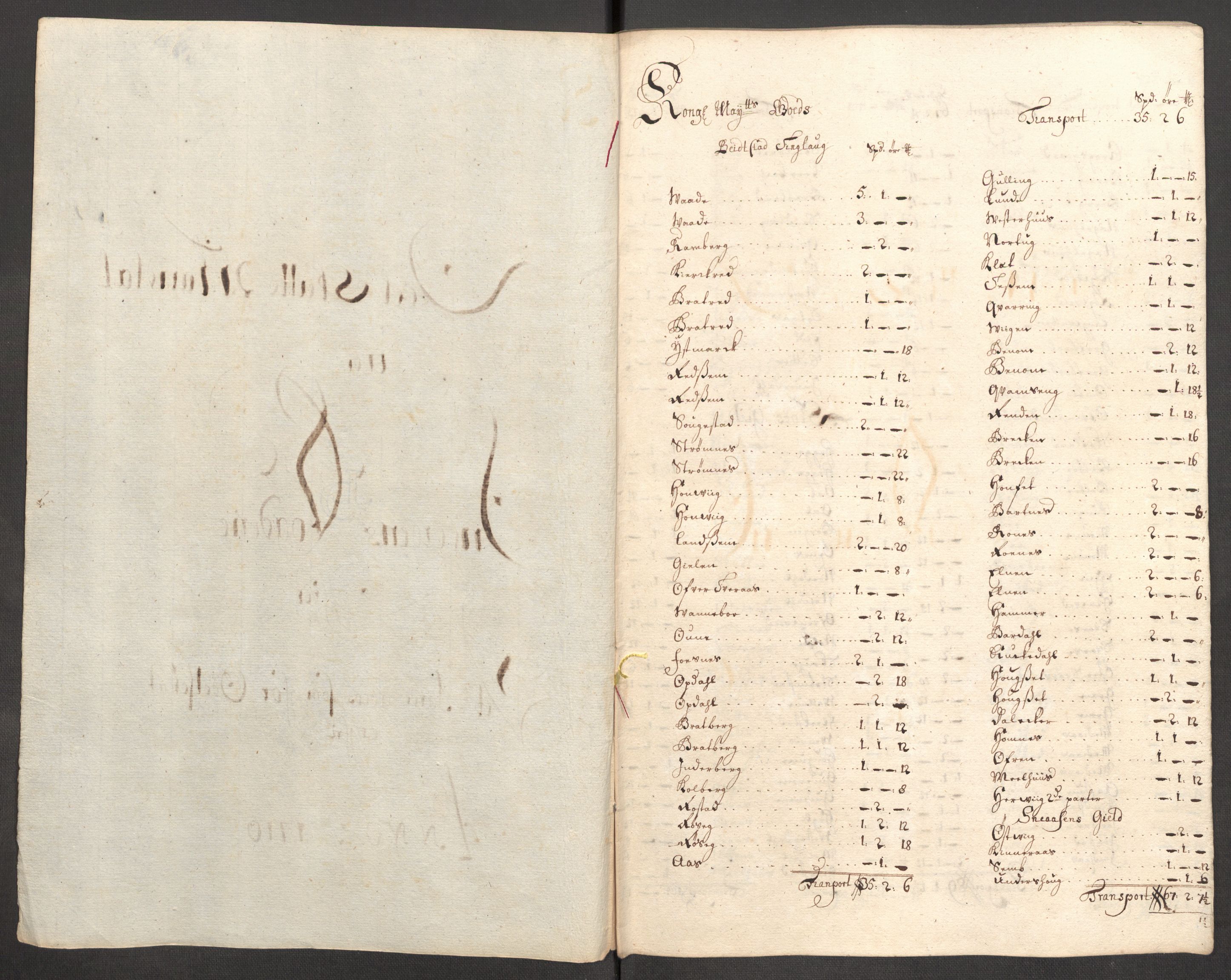 Rentekammeret inntil 1814, Reviderte regnskaper, Fogderegnskap, RA/EA-4092/R63/L4318: Fogderegnskap Inderøy, 1710, p. 190