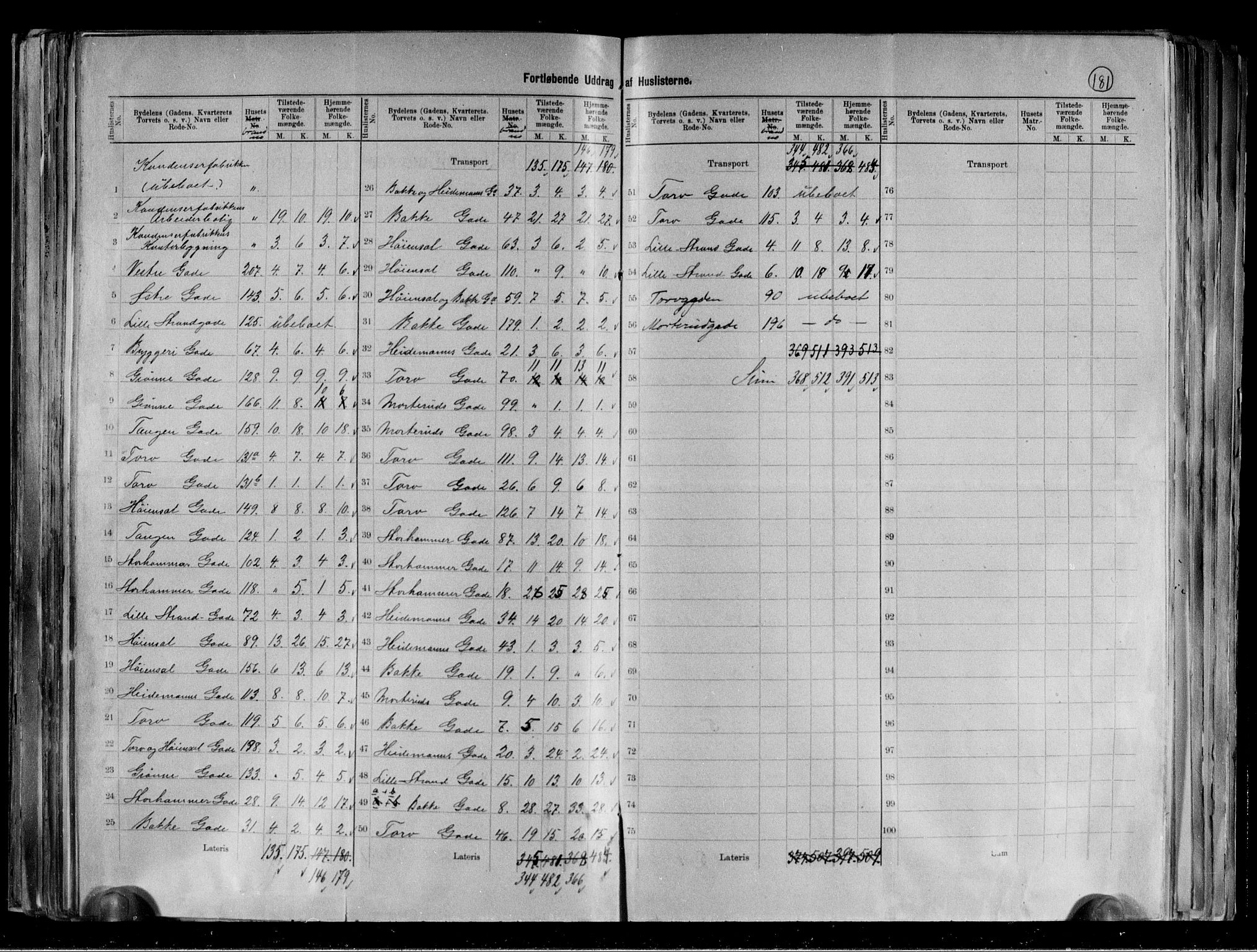 RA, 1891 census for 0401 Hamar, 1891, p. 5