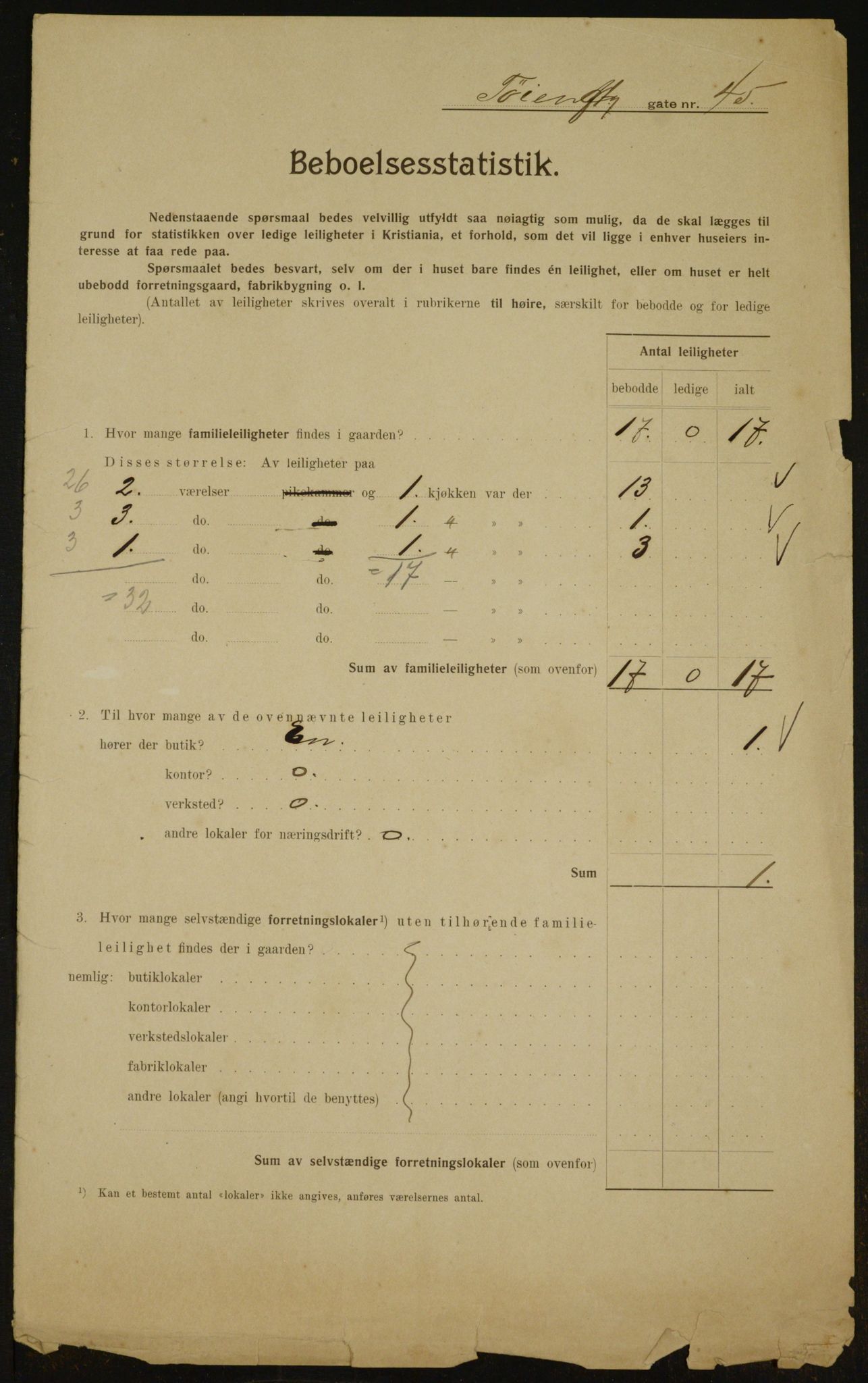 OBA, Municipal Census 1910 for Kristiania, 1910, p. 112531