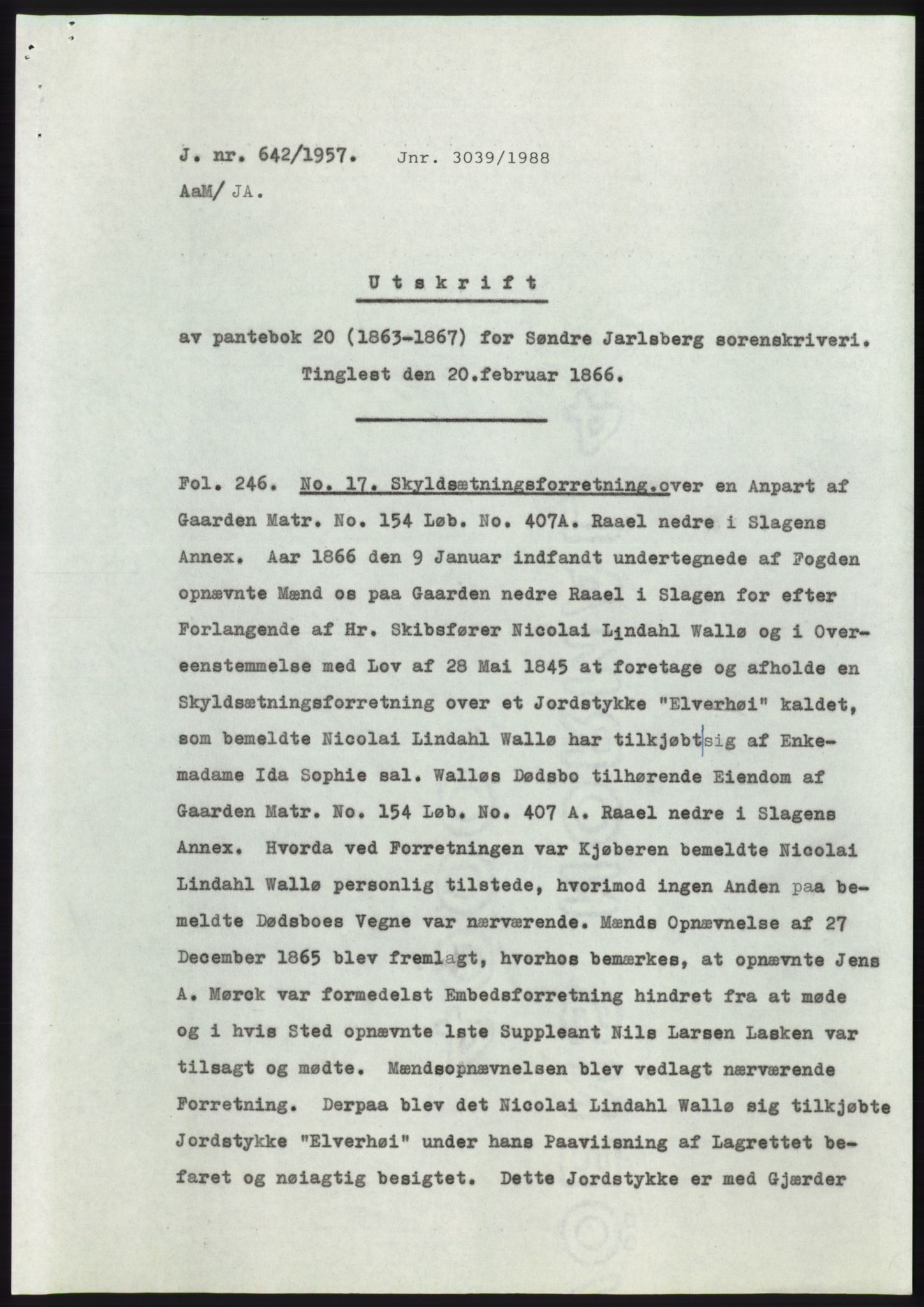 Statsarkivet i Kongsberg, SAKO/A-0001, 1957, p. 278