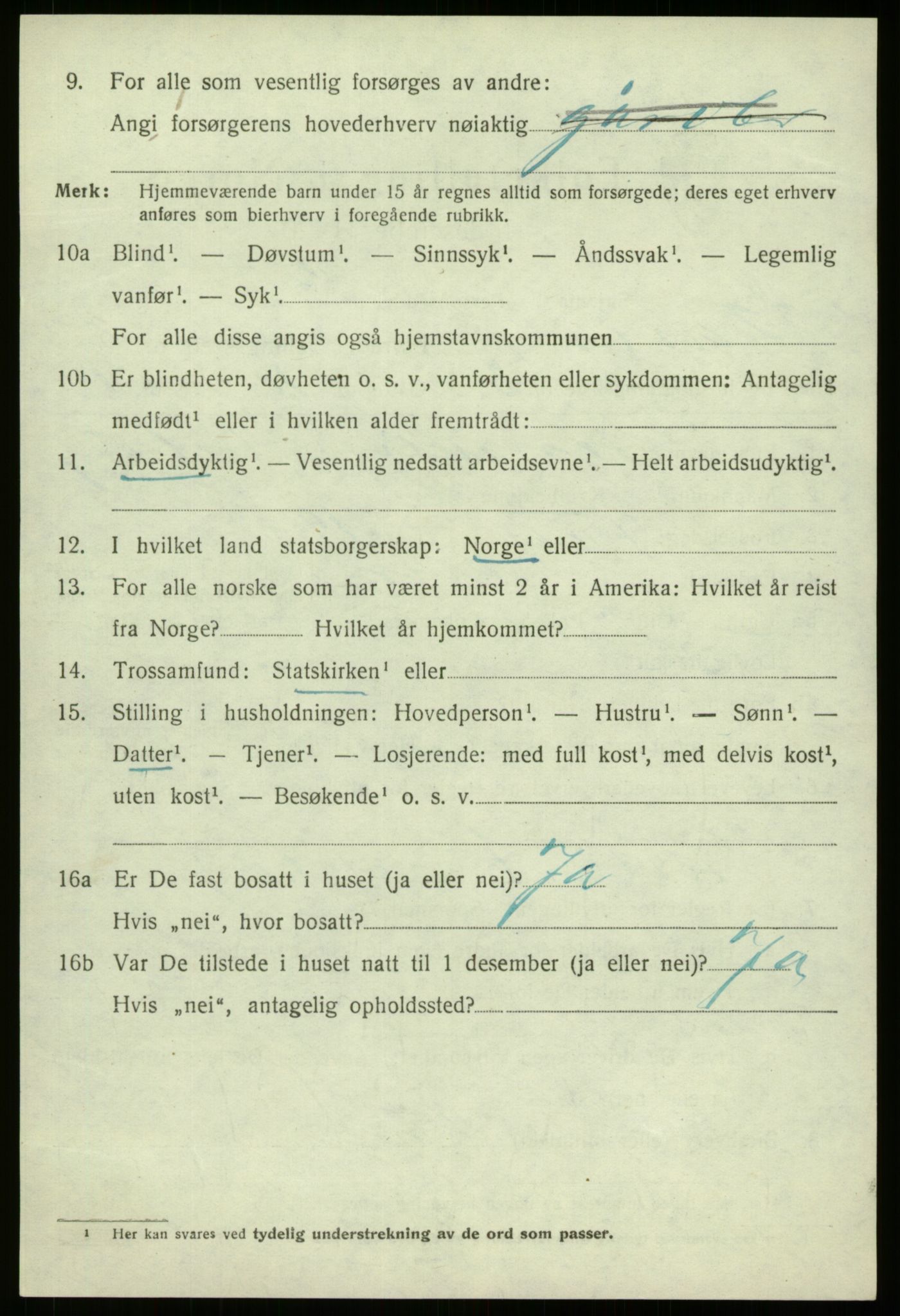 SAB, 1920 census for Davik, 1920, p. 1820