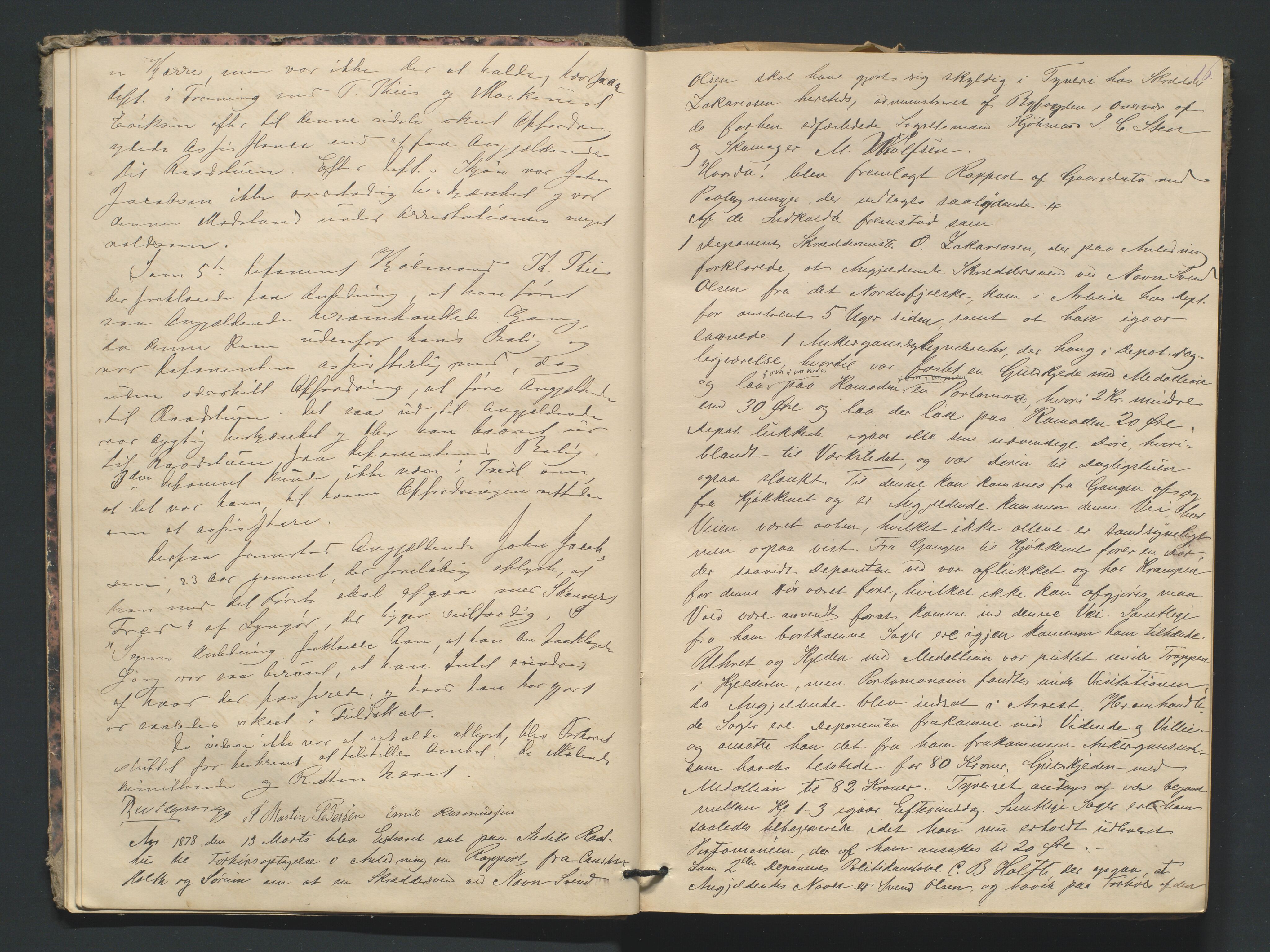 Risør byfogd, AV/SAK-1222-0005/F/Fa/L0004: Justisprotokoll nr. 4, 1877-1880, p. 15b-16a