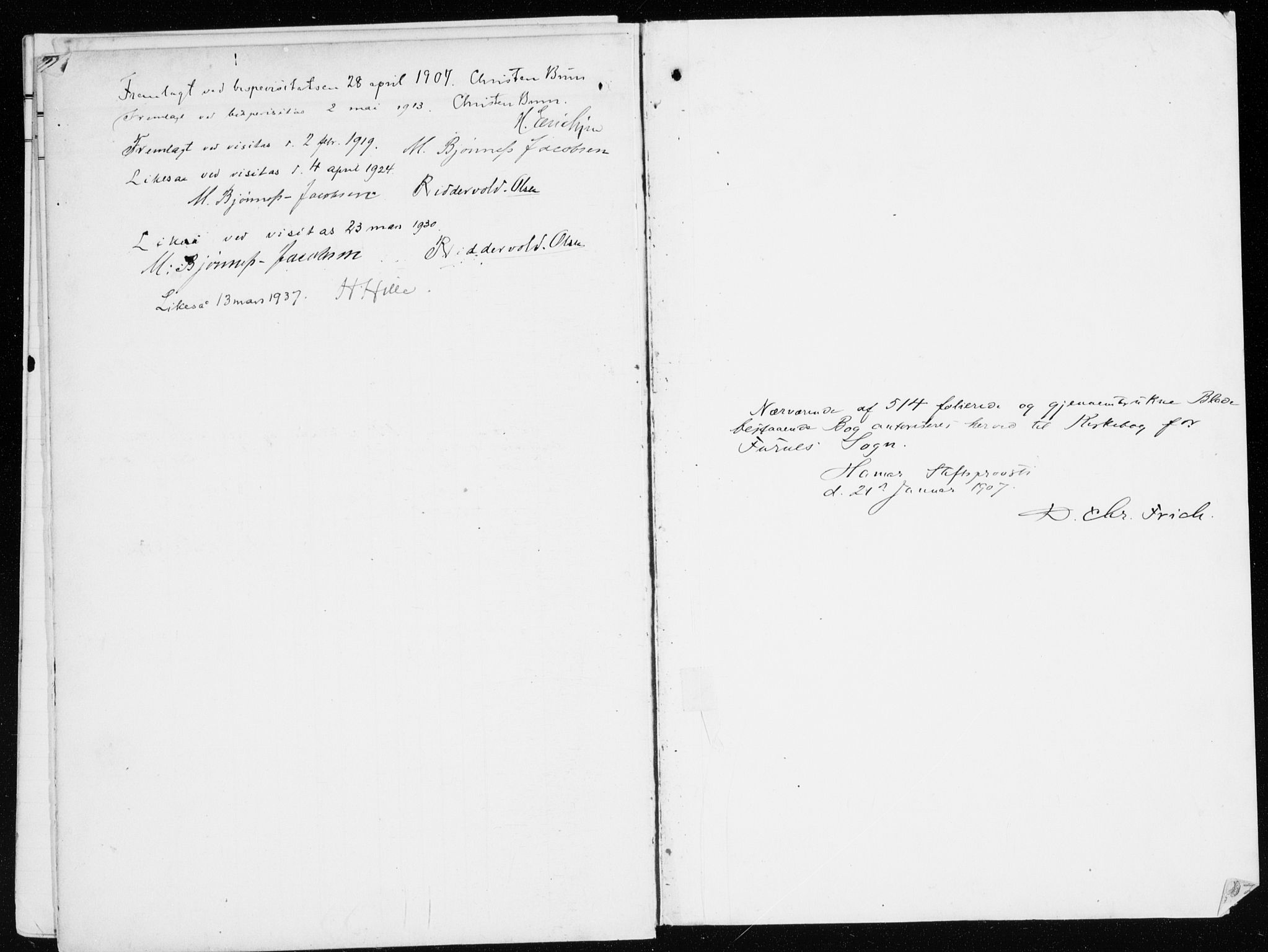 Furnes prestekontor, SAH/PREST-012/K/Ka/L0001: Parish register (official) no. 1, 1907-1935