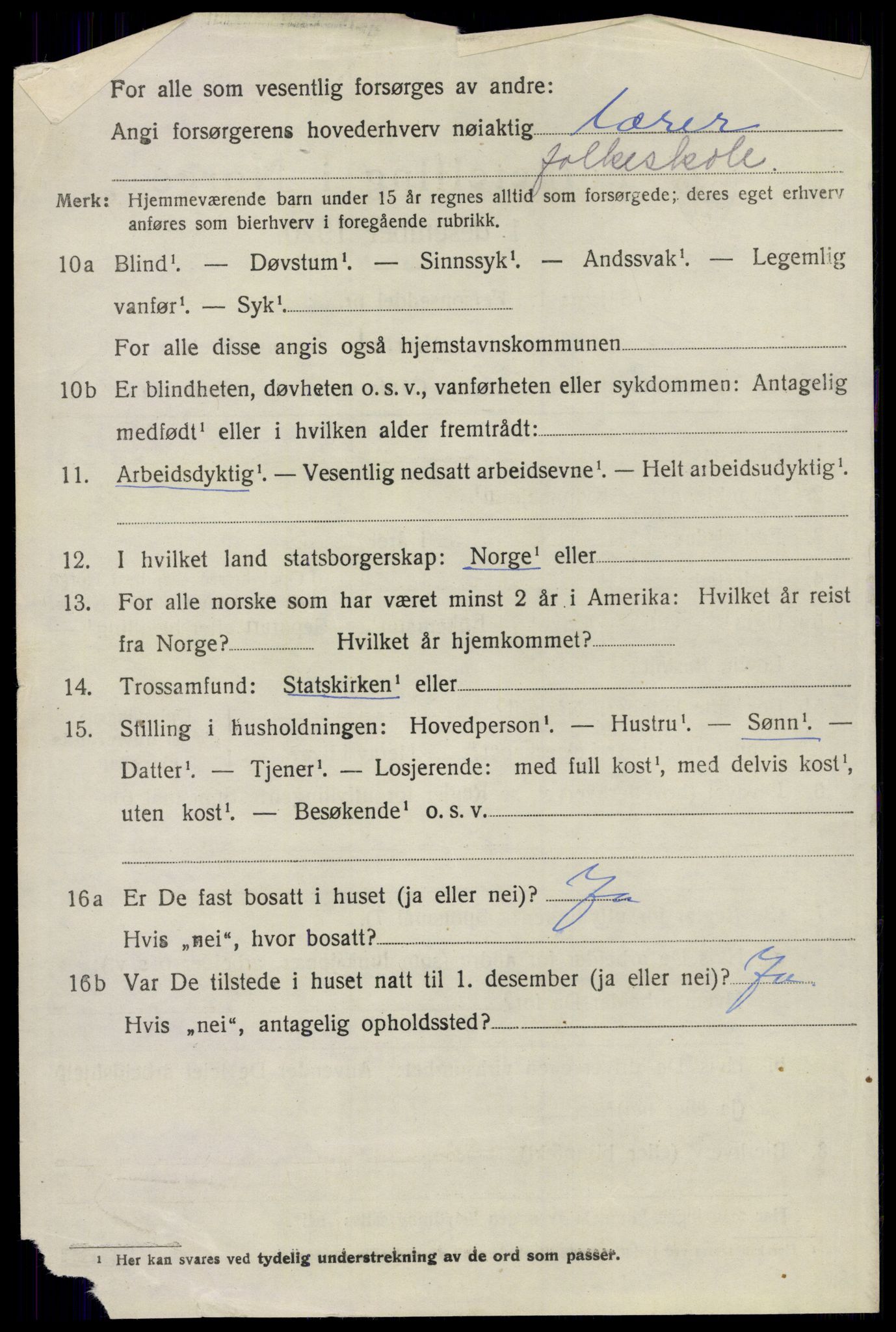 SAO, 1920 census for Hurdal, 1920, p. 1285