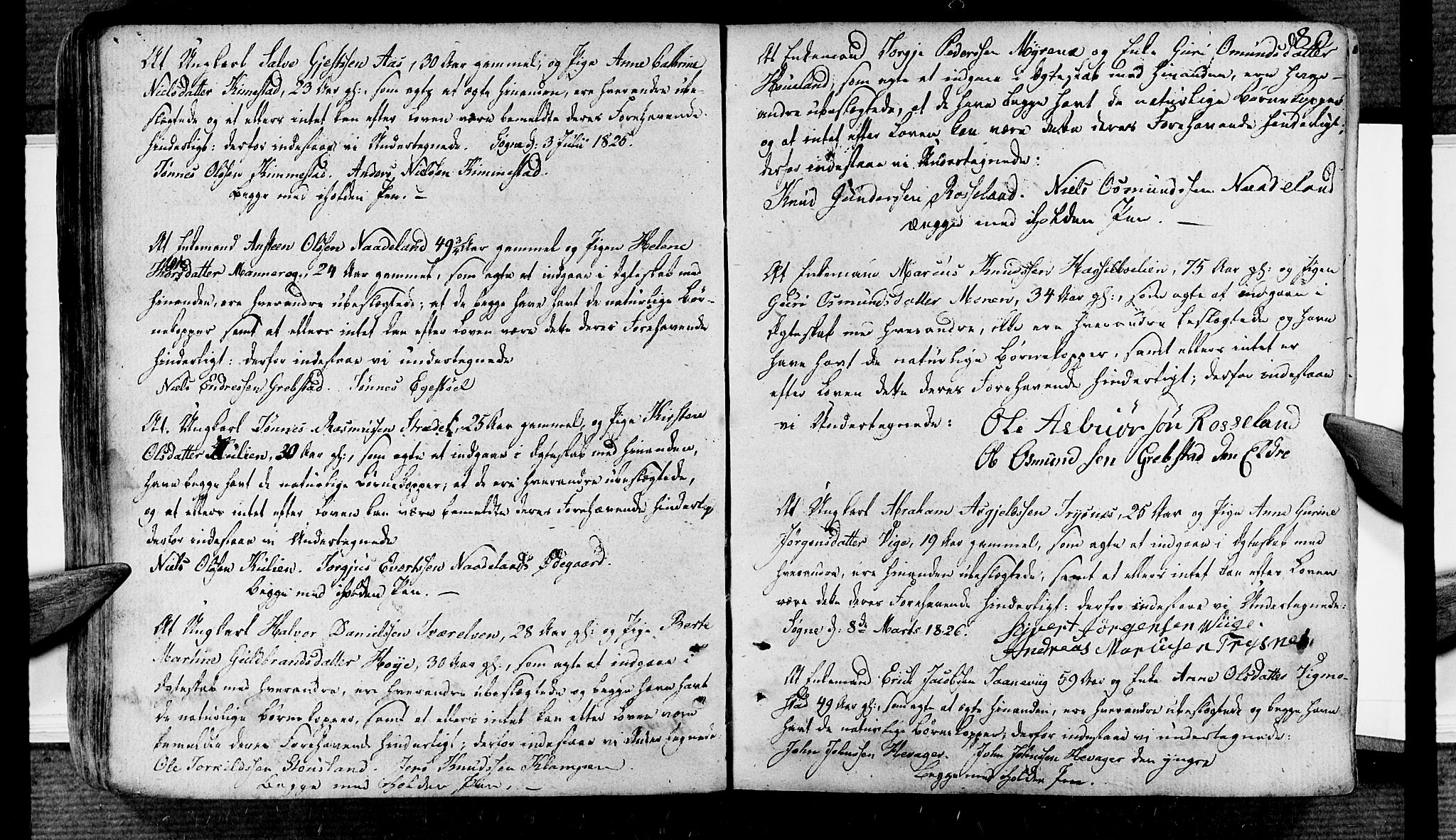 Søgne sokneprestkontor, SAK/1111-0037/F/Fa/Fab/L0007: Parish register (official) no. A 7, 1791-1851, p. 80