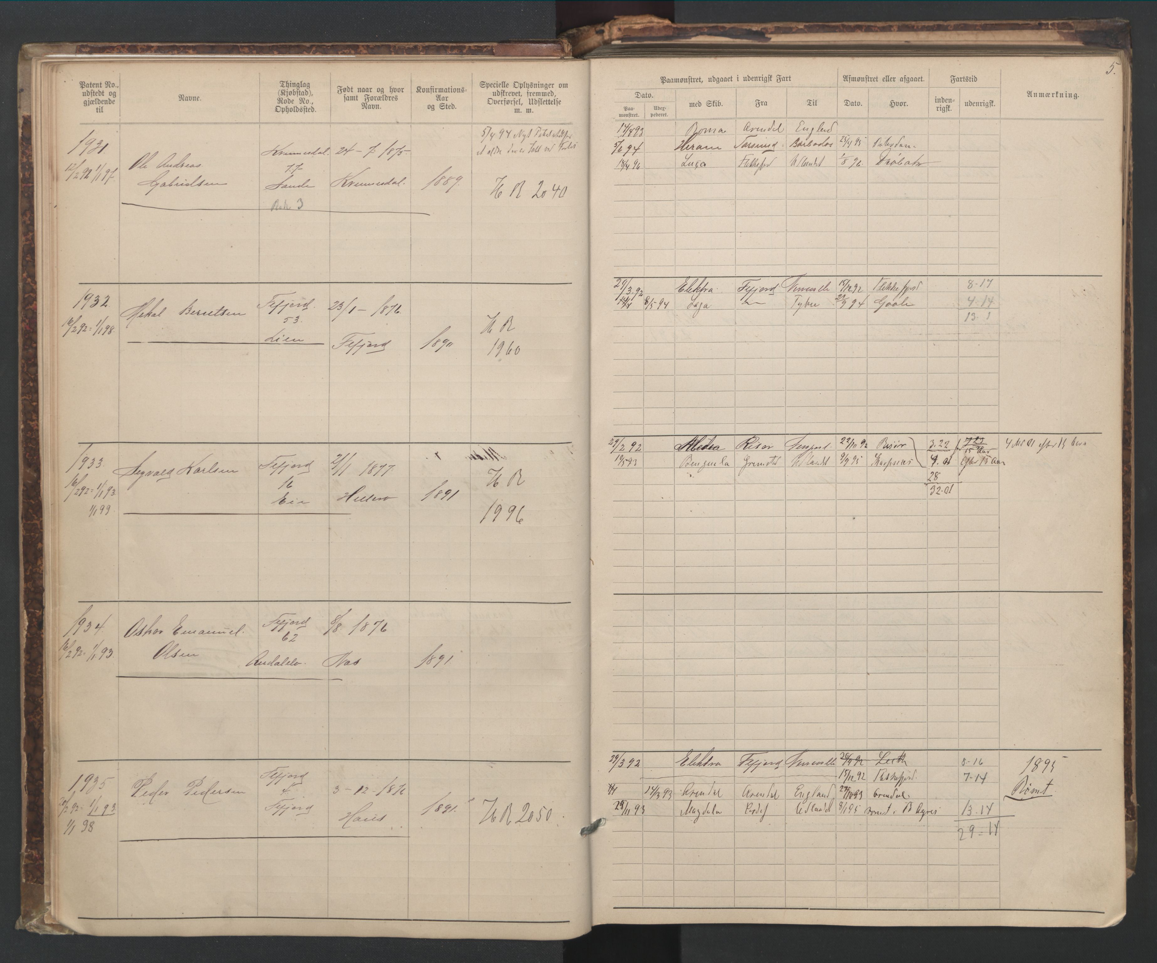 Flekkefjord mønstringskrets, AV/SAK-2031-0018/F/Fa/L0006: Annotasjonsrulle nr 1916-2964 med register, Æ-3, 1891-1948, p. 34