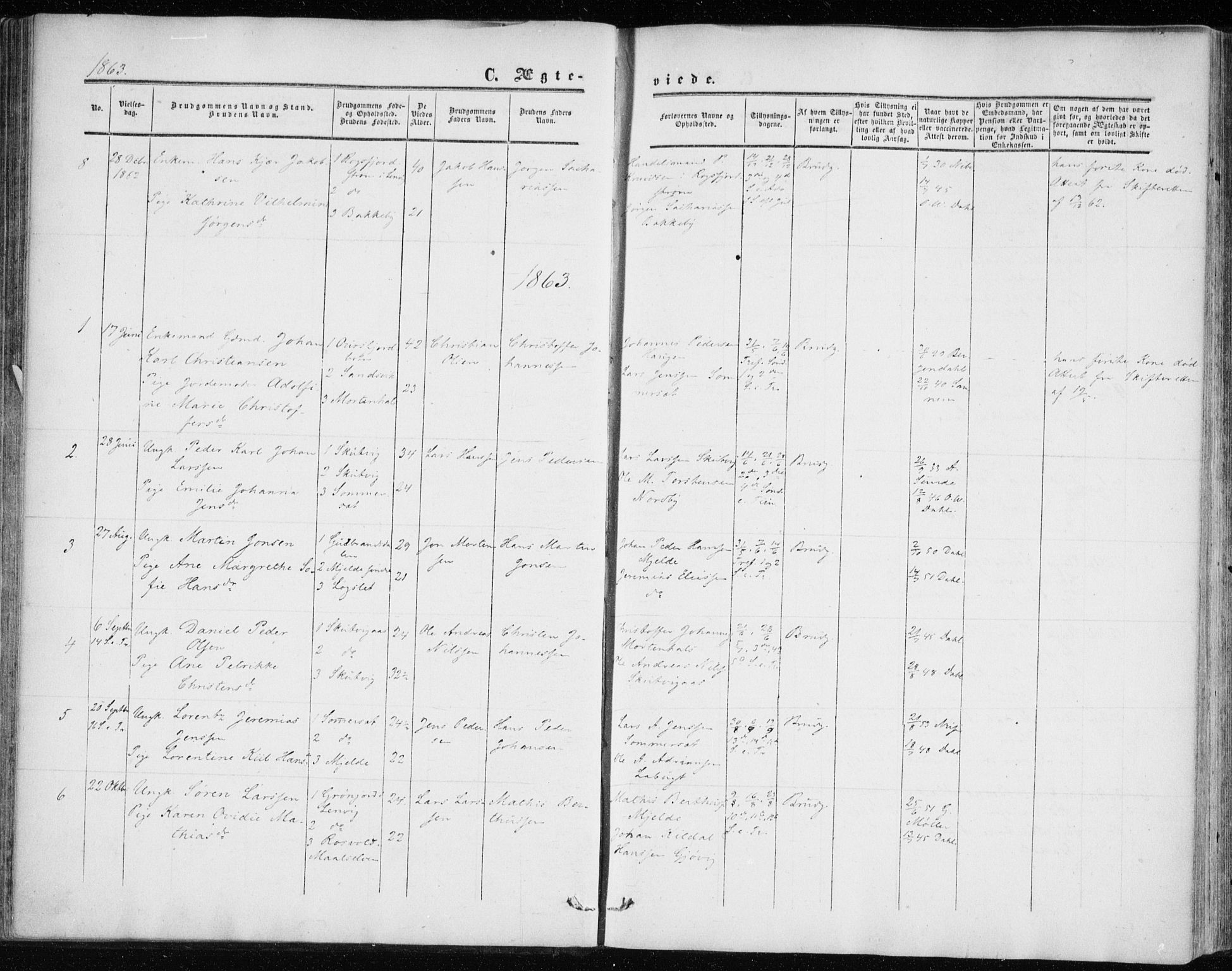Balsfjord sokneprestembete, SATØ/S-1303/G/Ga/L0001kirke: Parish register (official) no. 1, 1858-1870
