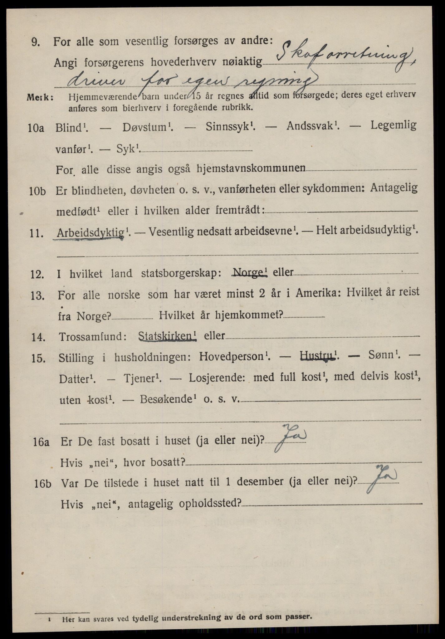 SAT, 1920 census for Hen, 1920, p. 1897