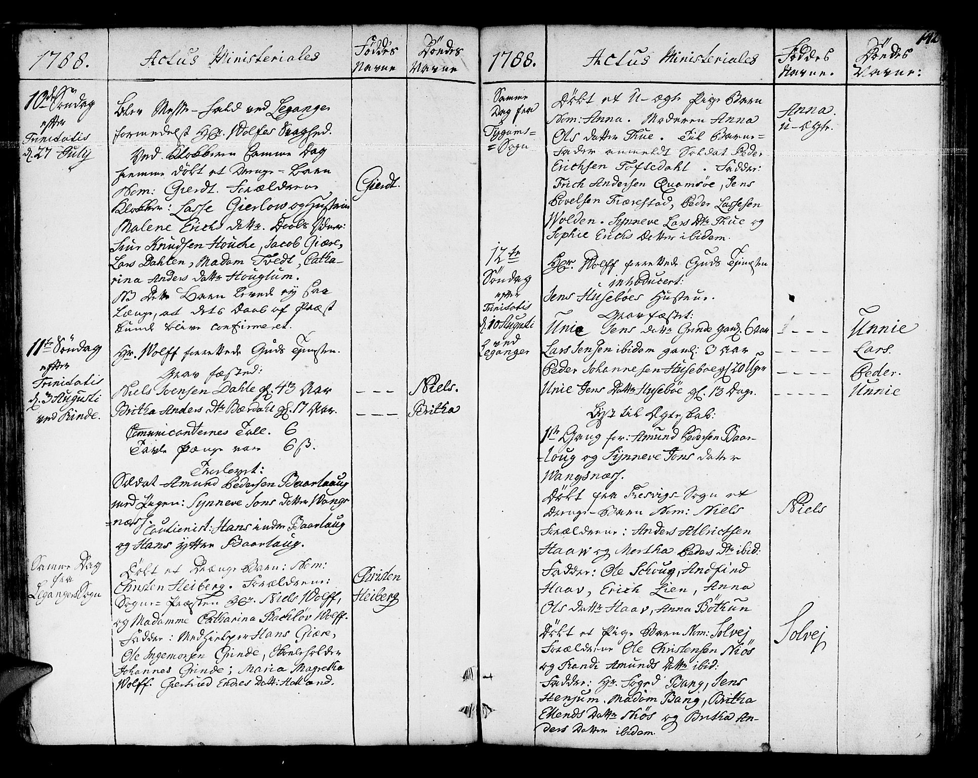 Leikanger sokneprestembete, AV/SAB-A-81001/H/Haa/Haaa/L0004: Parish register (official) no. A 4, 1770-1791, p. 142