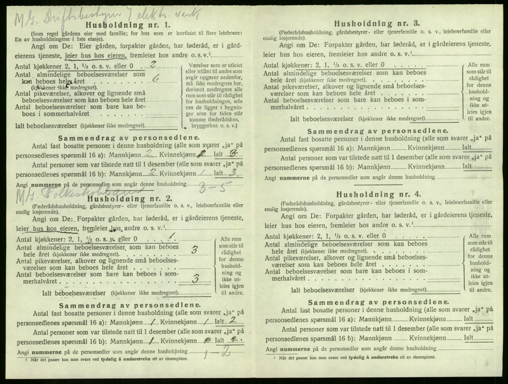 SAKO, 1920 census for Sandeherred, 1920, p. 1119