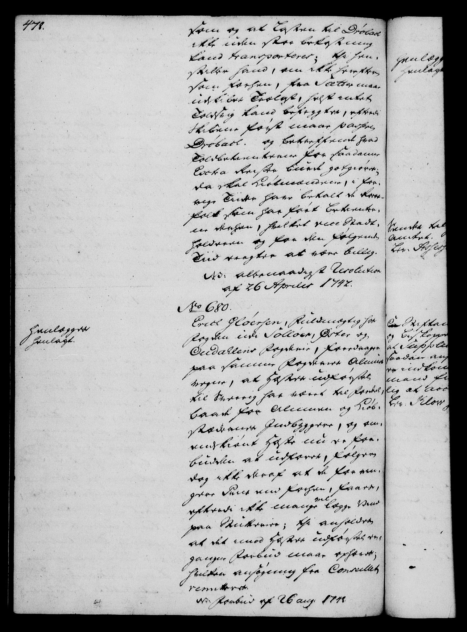 Rentekammeret, Kammerkanselliet, AV/RA-EA-3111/G/Gh/Gha/L0030: Norsk ekstraktmemorialprotokoll (merket RK 53.75), 1749-1751, p. 478