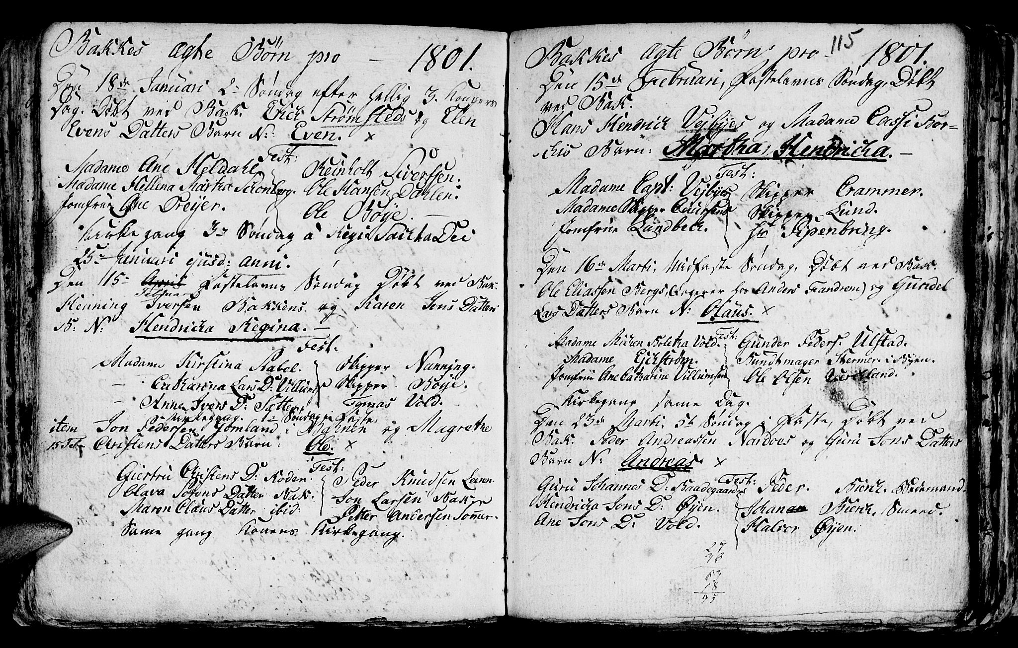 Ministerialprotokoller, klokkerbøker og fødselsregistre - Sør-Trøndelag, SAT/A-1456/604/L0218: Parish register (copy) no. 604C01, 1754-1819, p. 115