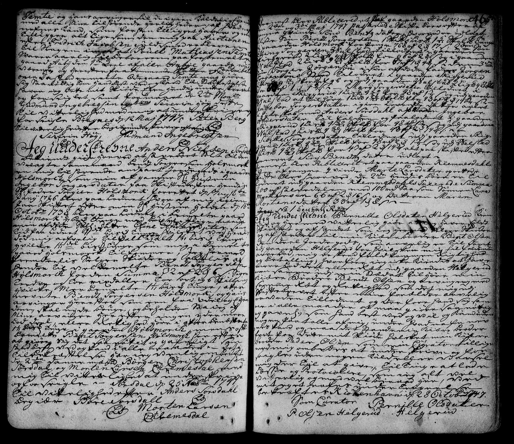 Lier, Røyken og Hurum sorenskriveri, SAKO/A-89/G/Ga/Gaa/L0002: Mortgage book no. II, 1725-1755, p. 465