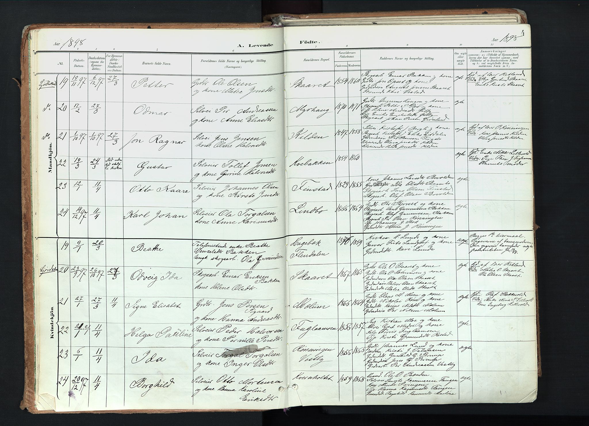 Trysil prestekontor, AV/SAH-PREST-046/H/Ha/Haa/L0012: Parish register (official) no. 12, 1898-1917, p. 4