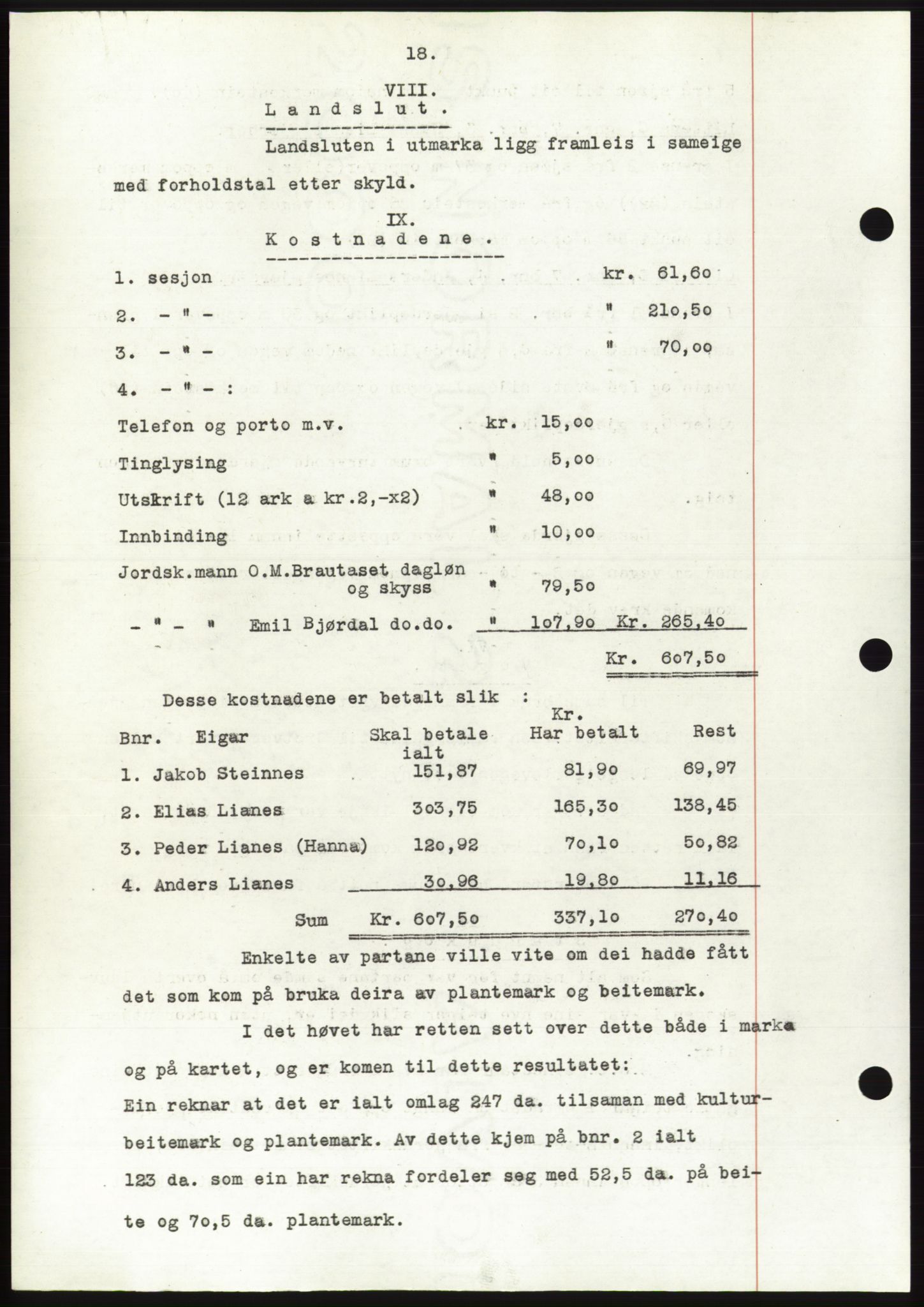 Søre Sunnmøre sorenskriveri, AV/SAT-A-4122/1/2/2C/L0099: Mortgage book no. 25A, 1954-1954, Diary no: : 3320/1954