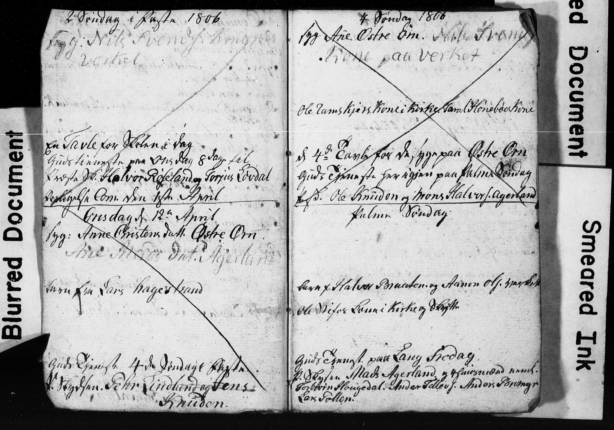 Søndeled sokneprestkontor, AV/SAK-1111-0038/F/Ff/L0001: Banns register no. A VI 4, 1784-1820