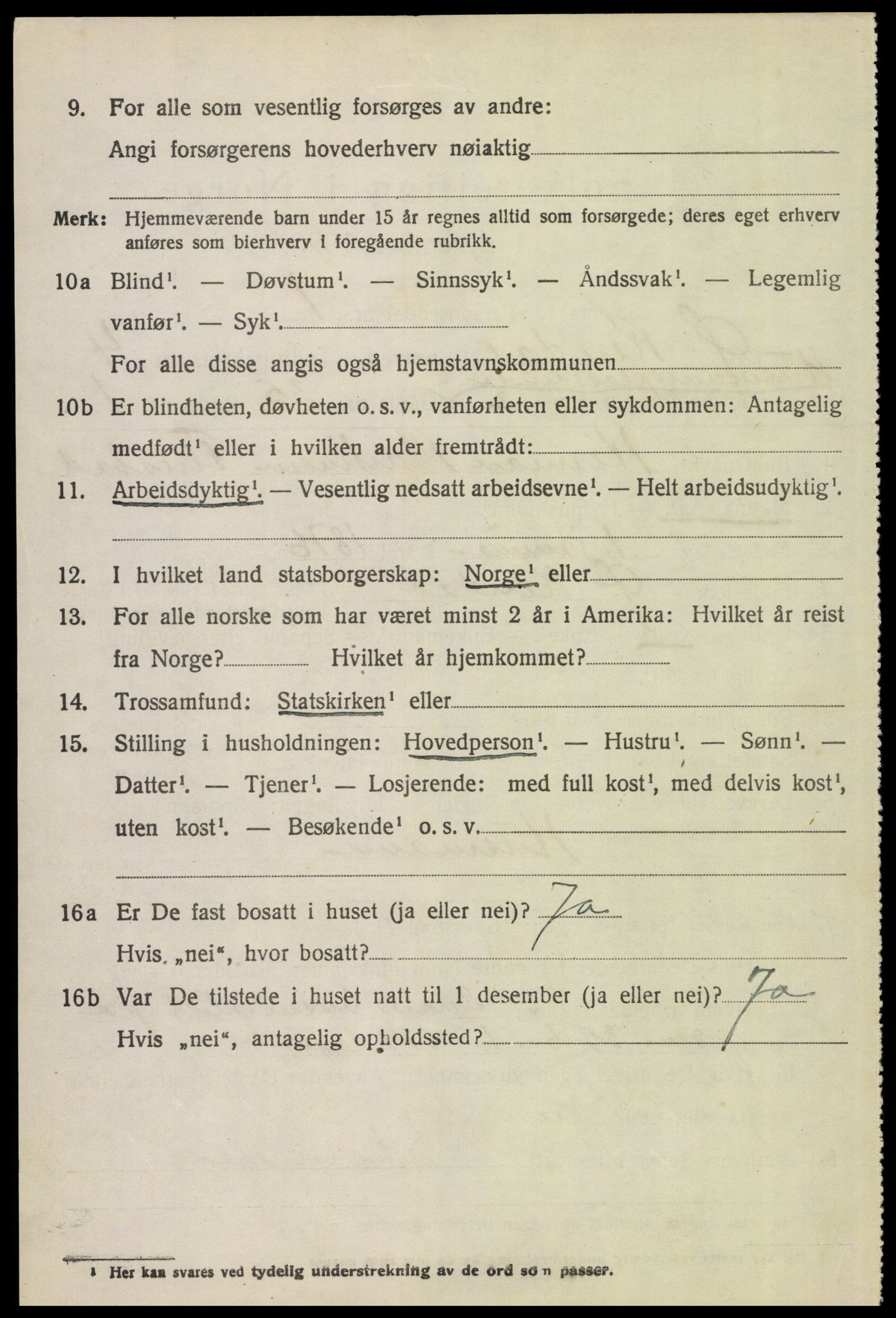 SAH, 1920 census for Øvre Rendal, 1920, p. 1590