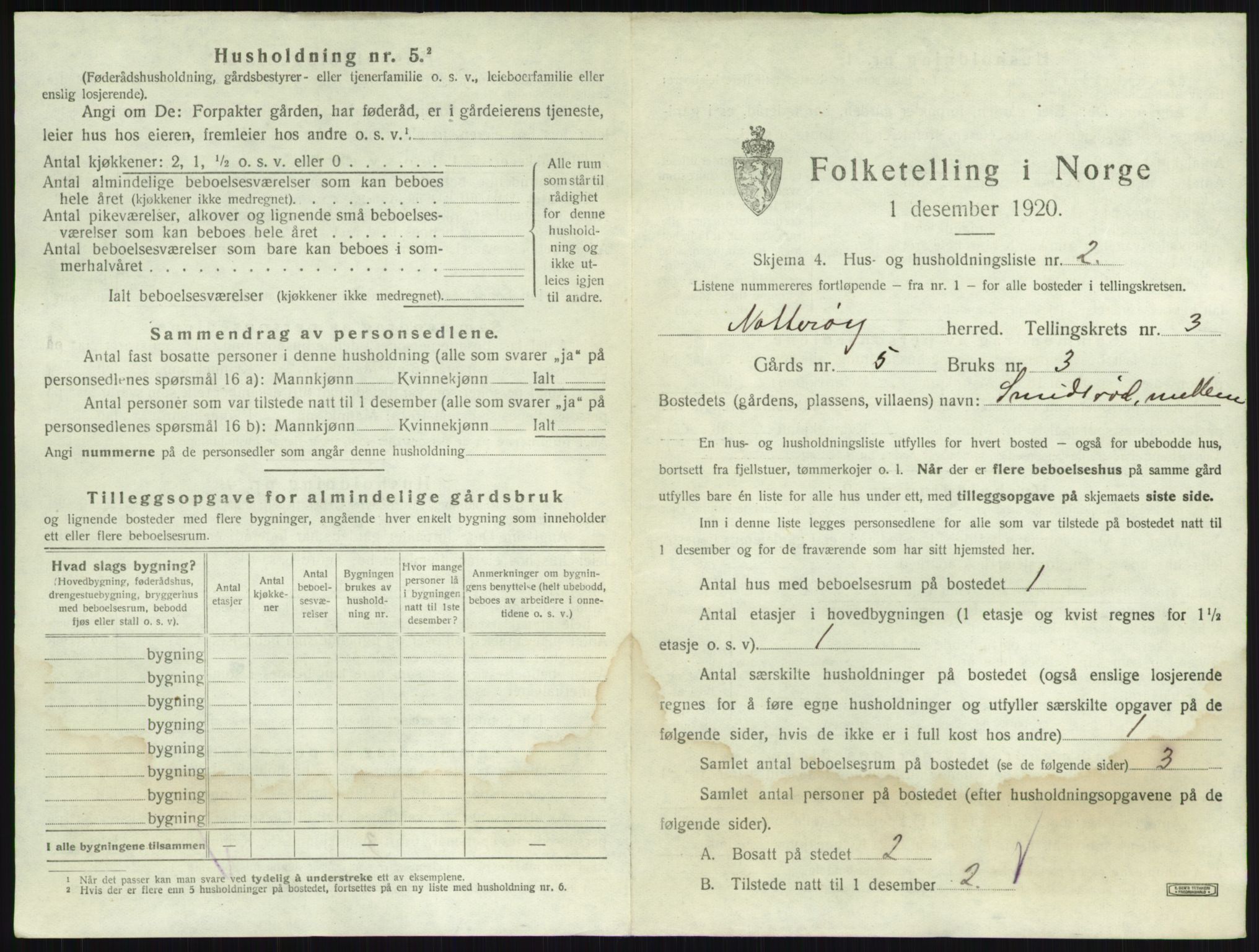 SAKO, 1920 census for Nøtterøy, 1920, p. 494