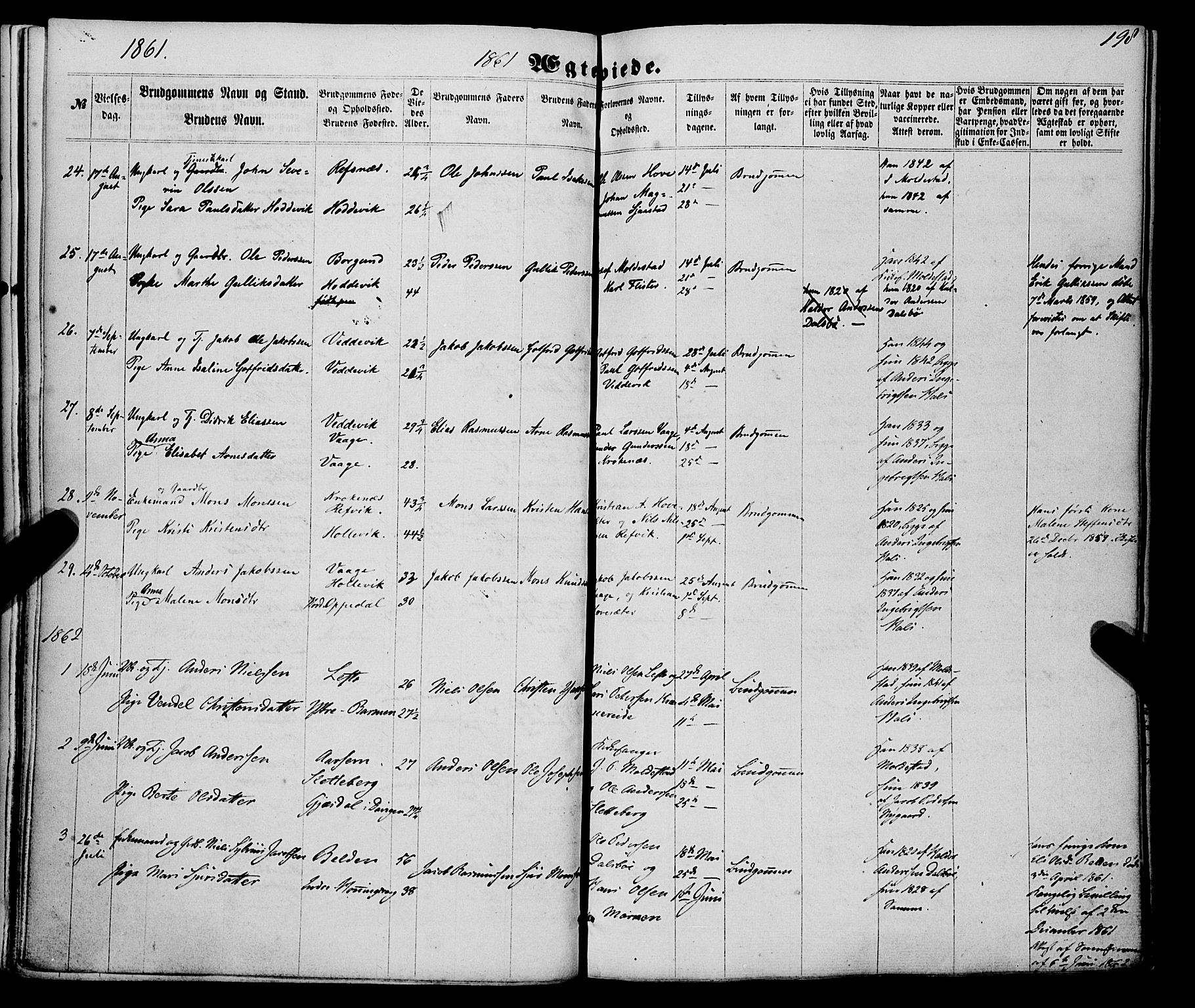 Selje sokneprestembete, AV/SAB-A-99938/H/Ha/Haa/Haaa: Parish register (official) no. A 11, 1858-1870, p. 198