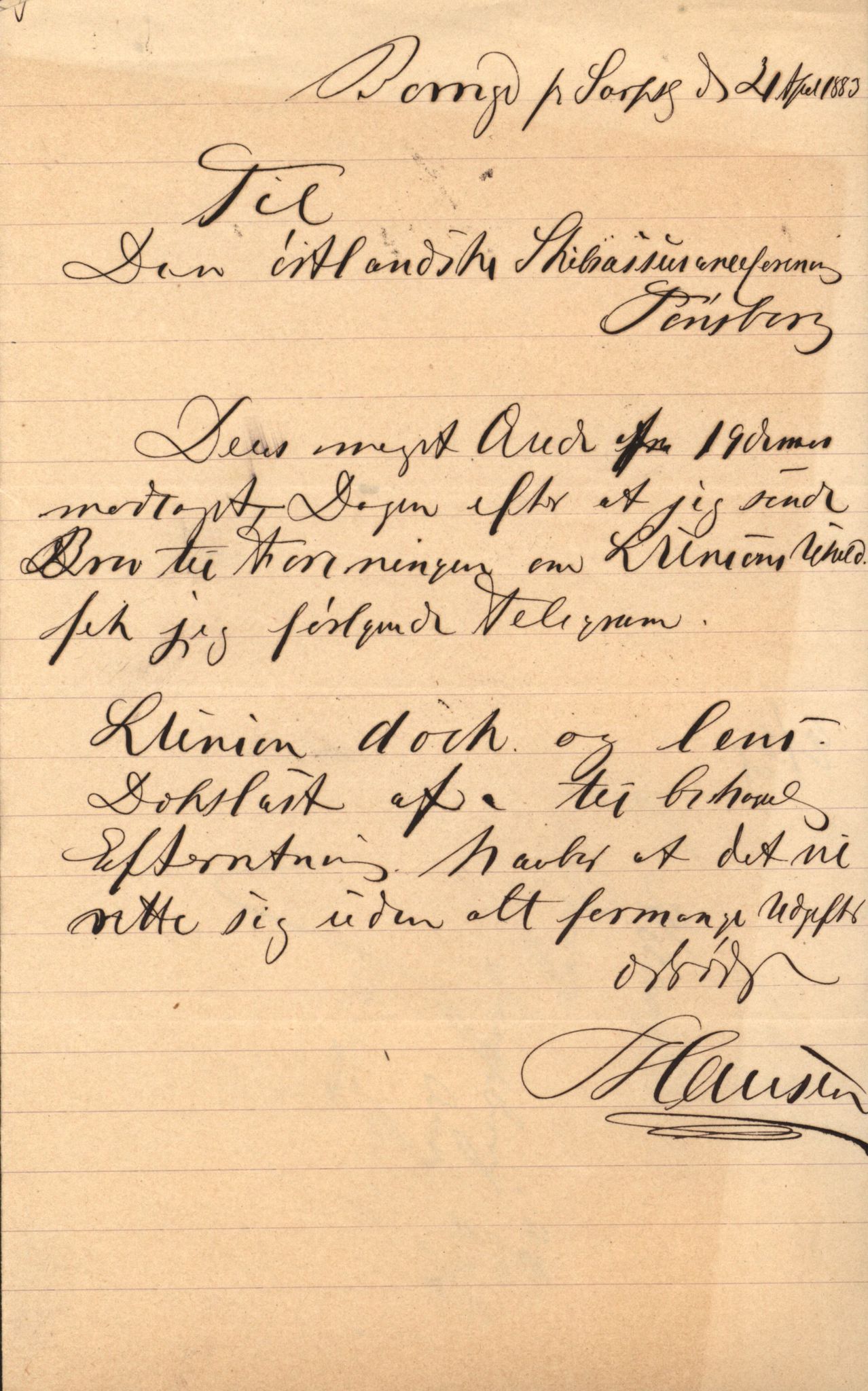 Pa 63 - Østlandske skibsassuranceforening, VEMU/A-1079/G/Ga/L0016/0007: Havaridokumenter / Mariane, Lækna, Luna, L'Union, 1883, p. 78