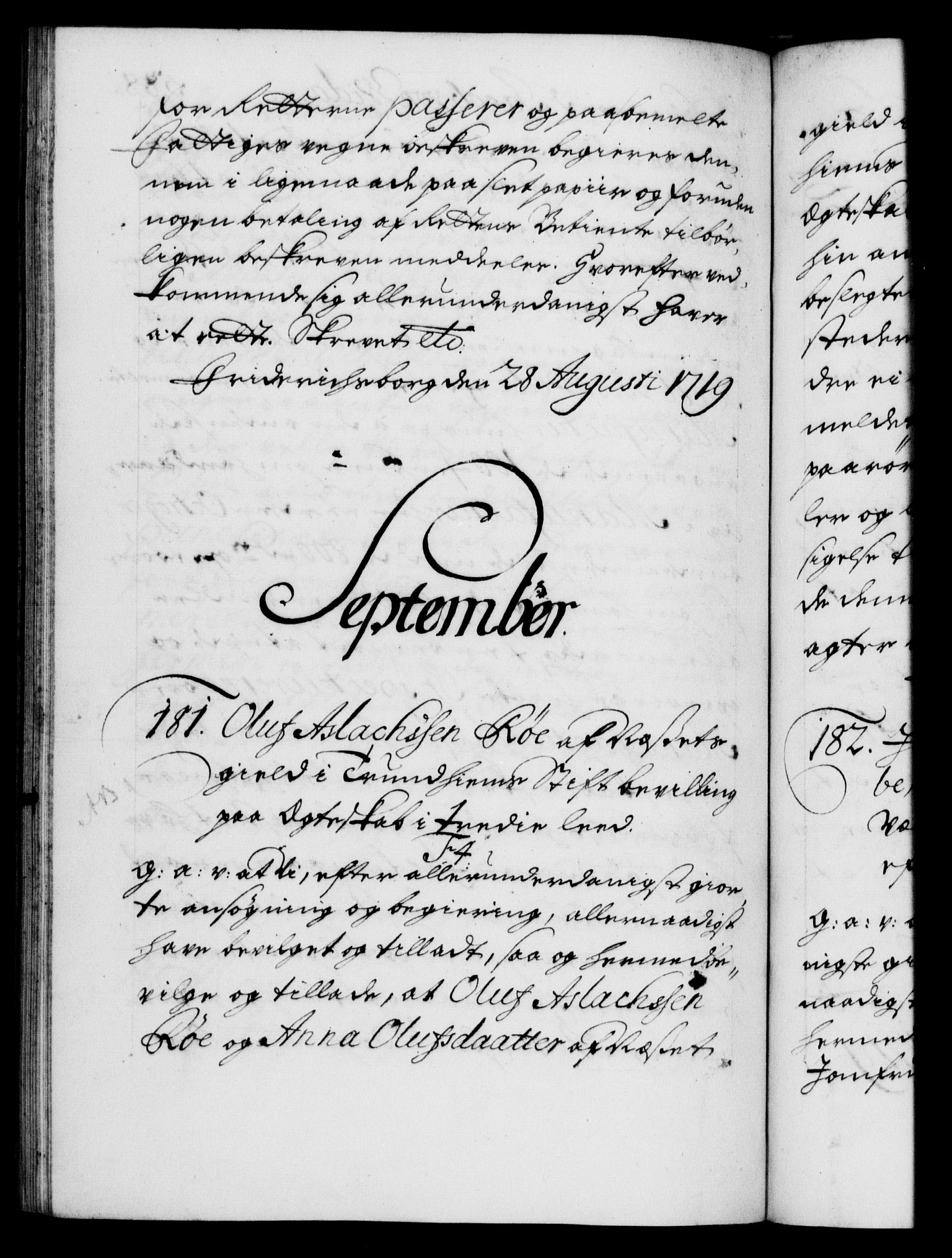 Danske Kanselli 1572-1799, AV/RA-EA-3023/F/Fc/Fca/Fcaa/L0022: Norske registre, 1716-1719, p. 588b