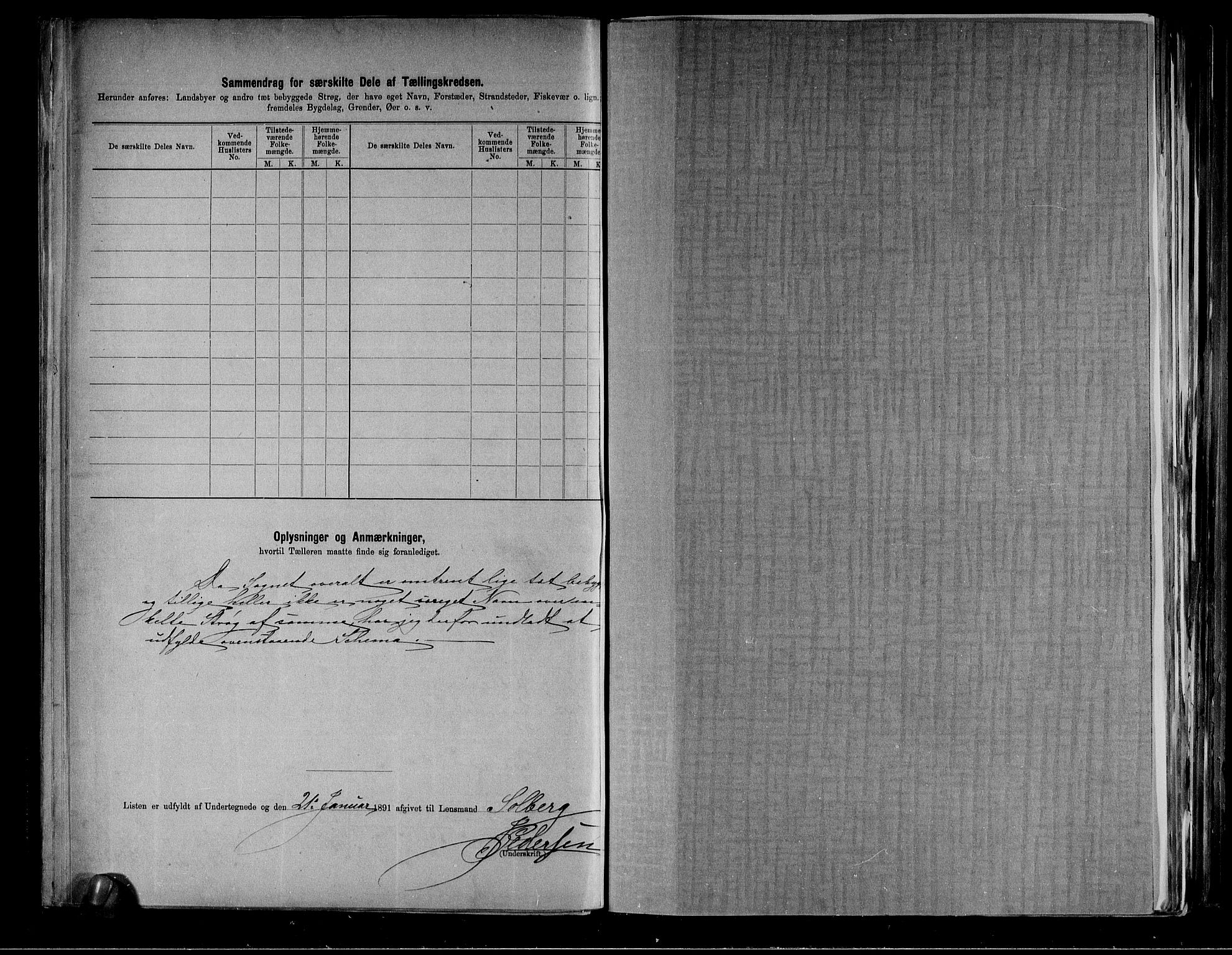 RA, 1891 census for 0712 Skoger, 1891, p. 20