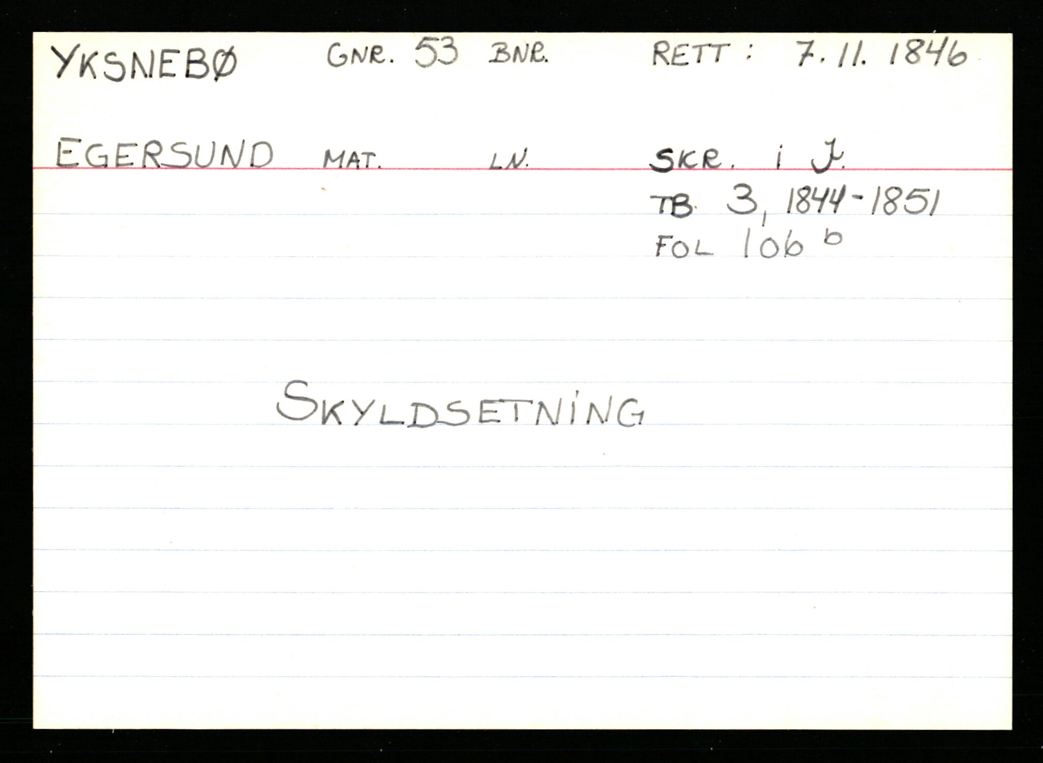 Statsarkivet i Stavanger, AV/SAST-A-101971/03/Y/Ym/L0068: Åstedskort sortert etter gårdsnavn: Vormedal - Ytrevold, 1600-1950, p. 548