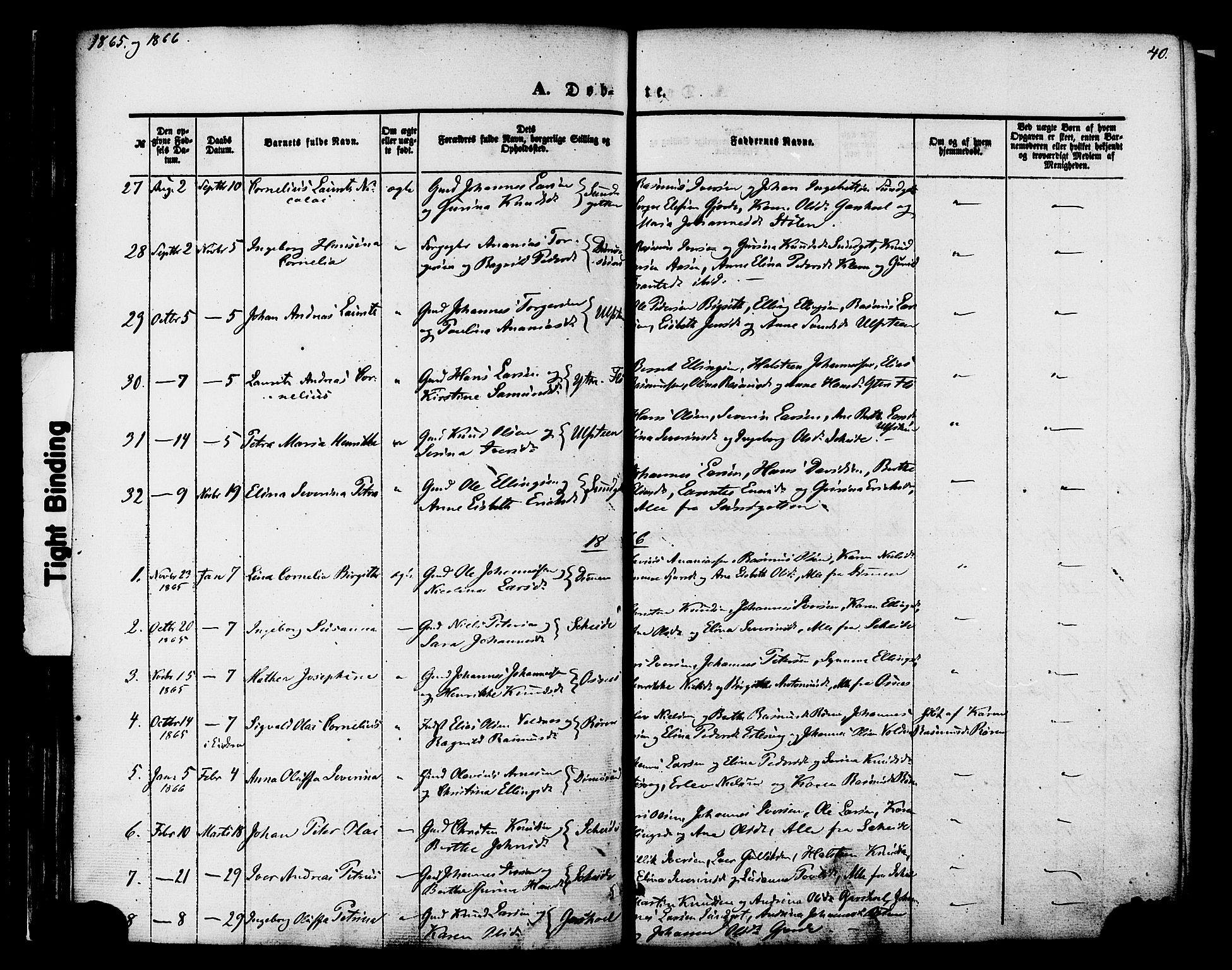 Ministerialprotokoller, klokkerbøker og fødselsregistre - Møre og Romsdal, AV/SAT-A-1454/509/L0105: Parish register (official) no. 509A03, 1848-1882, p. 40