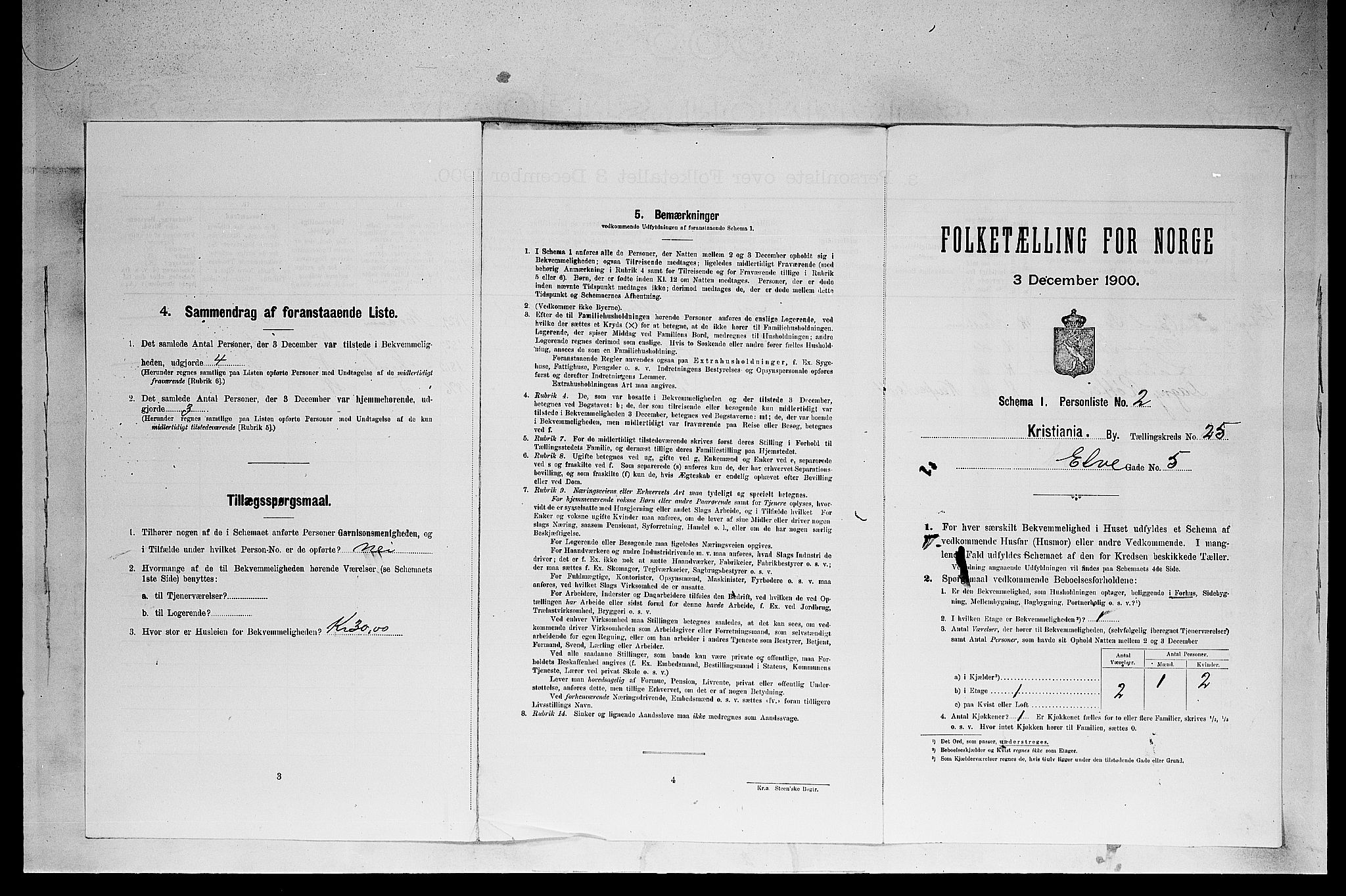 SAO, 1900 census for Kristiania, 1900, p. 19304