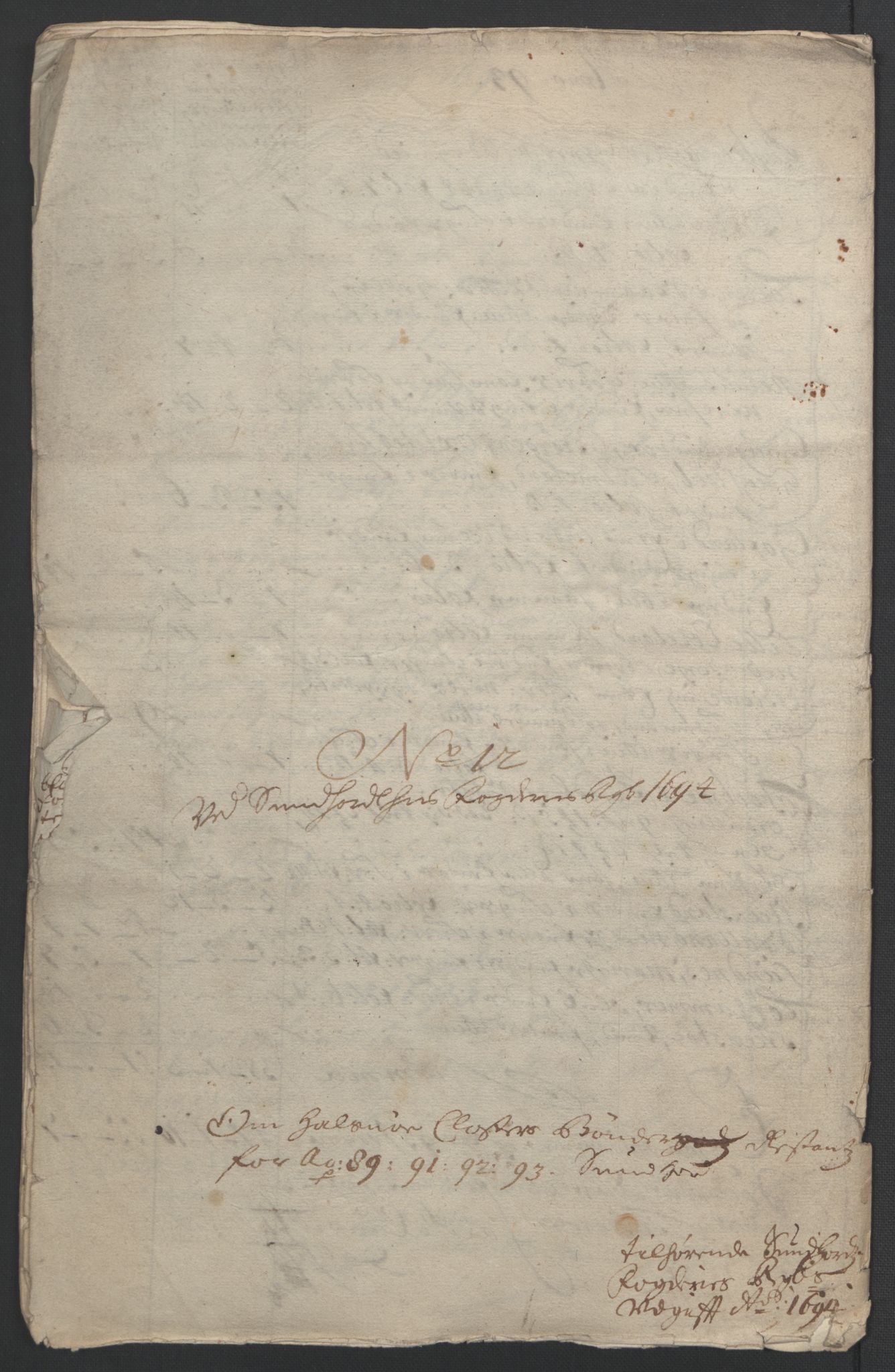 Rentekammeret inntil 1814, Reviderte regnskaper, Fogderegnskap, RA/EA-4092/R48/L2975: Fogderegnskap Sunnhordland og Hardanger, 1694, p. 149
