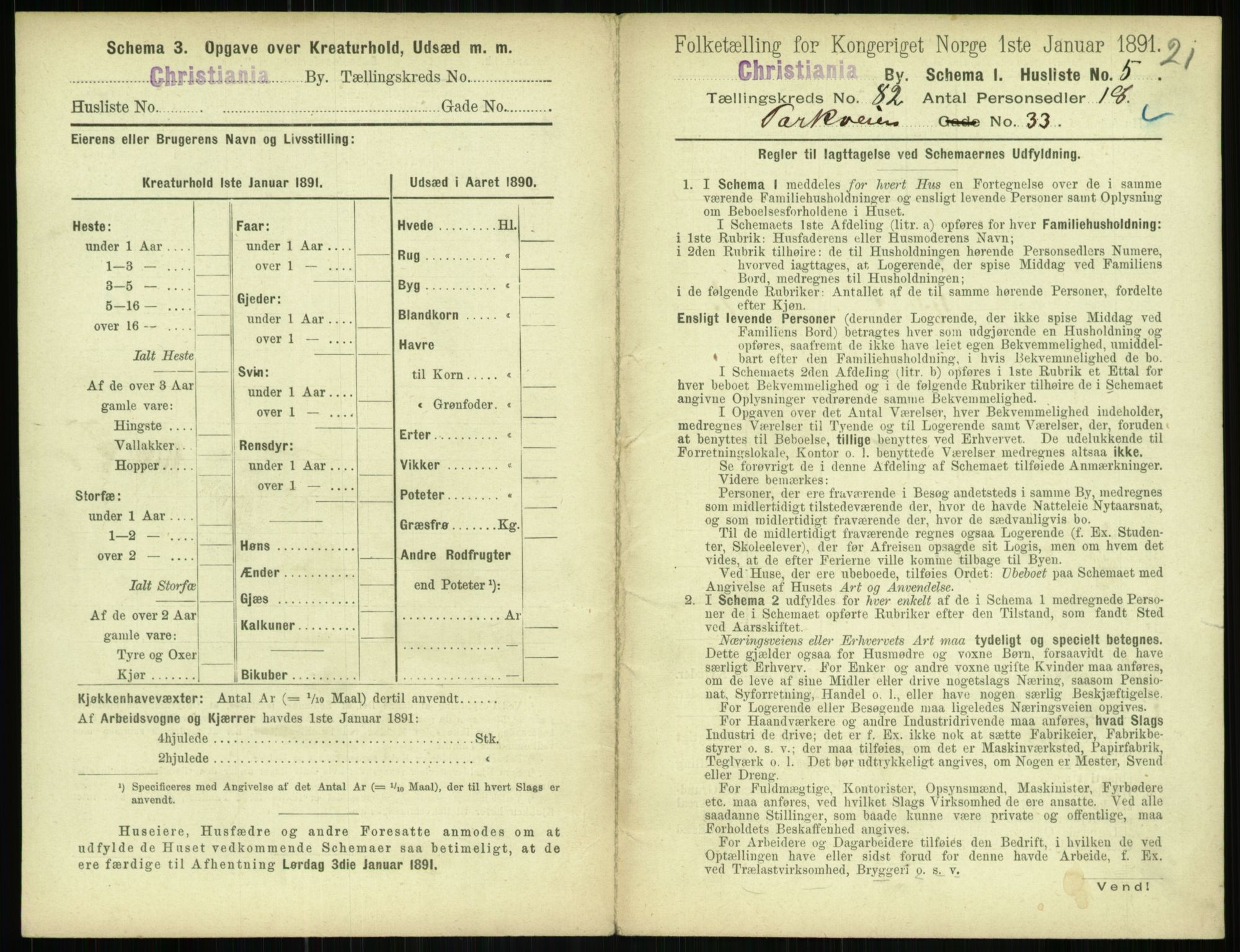 RA, 1891 census for 0301 Kristiania, 1891, p. 41887