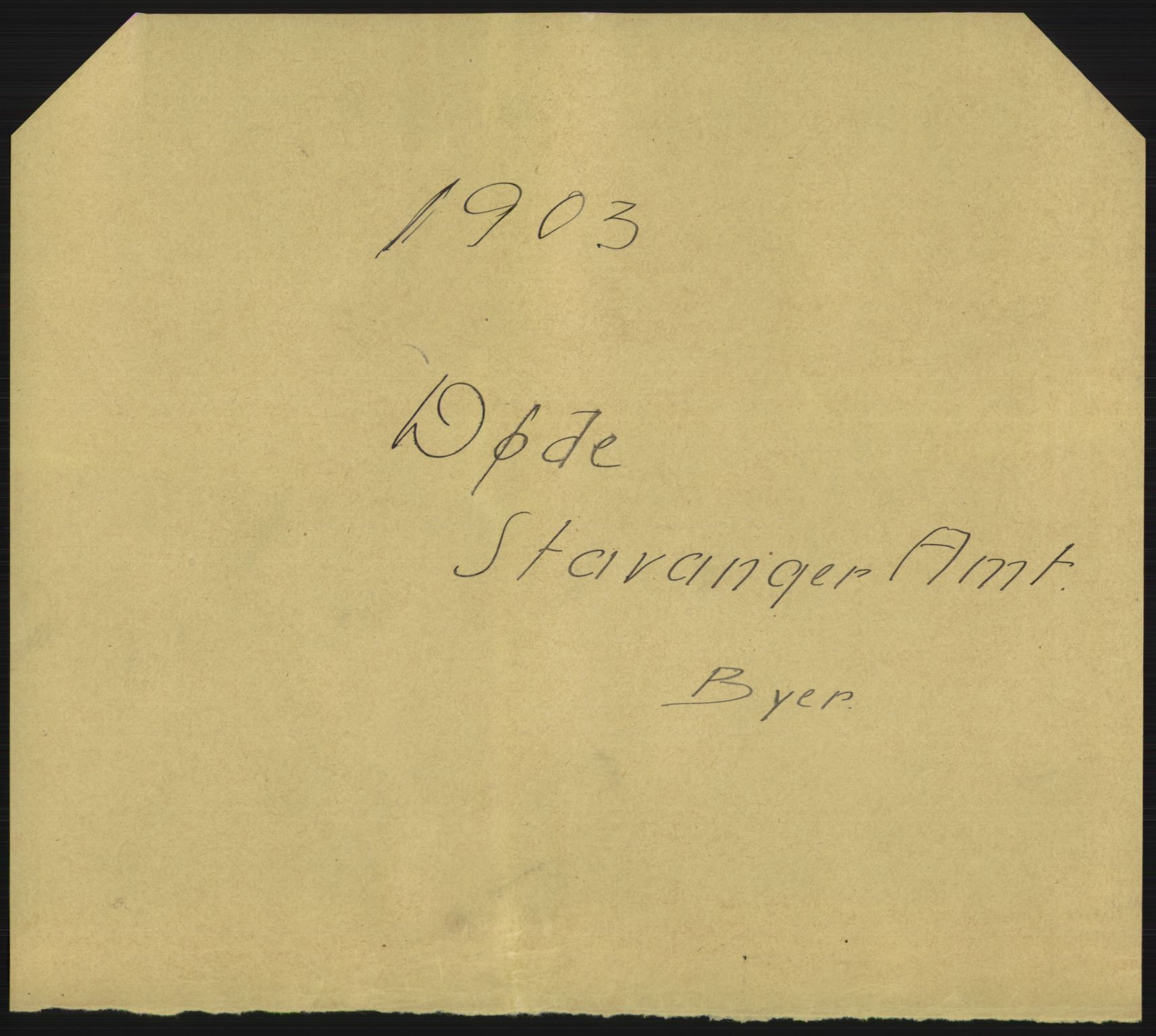 Statistisk sentralbyrå, Sosiodemografiske emner, Befolkning, AV/RA-S-2228/D/Df/Dfa/Dfaa/L0012: Stavanger amt: Fødte, gifte, døde, 1903, p. 815