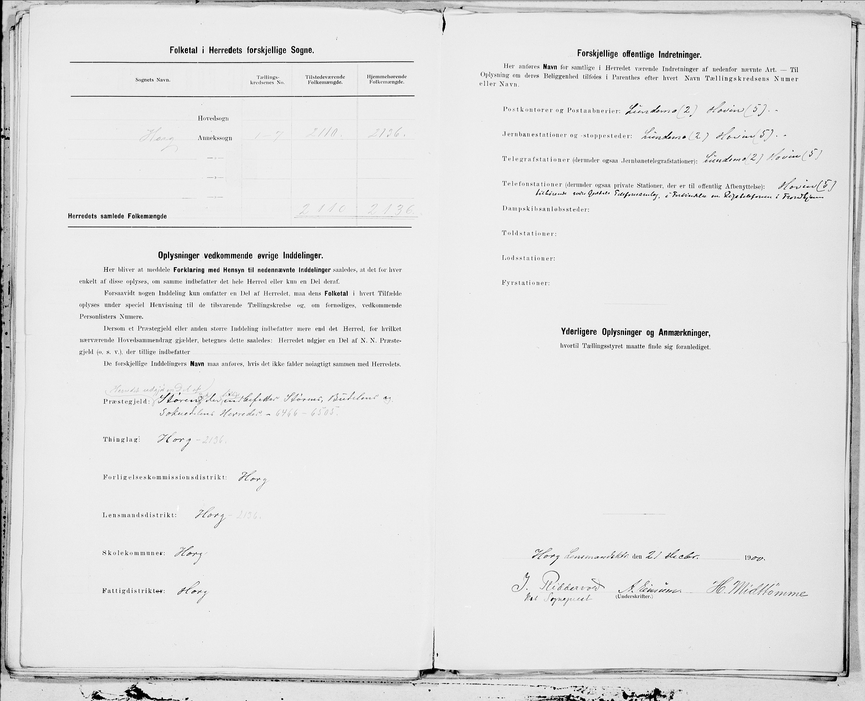 SAT, 1900 census for Horg, 1900, p. 17