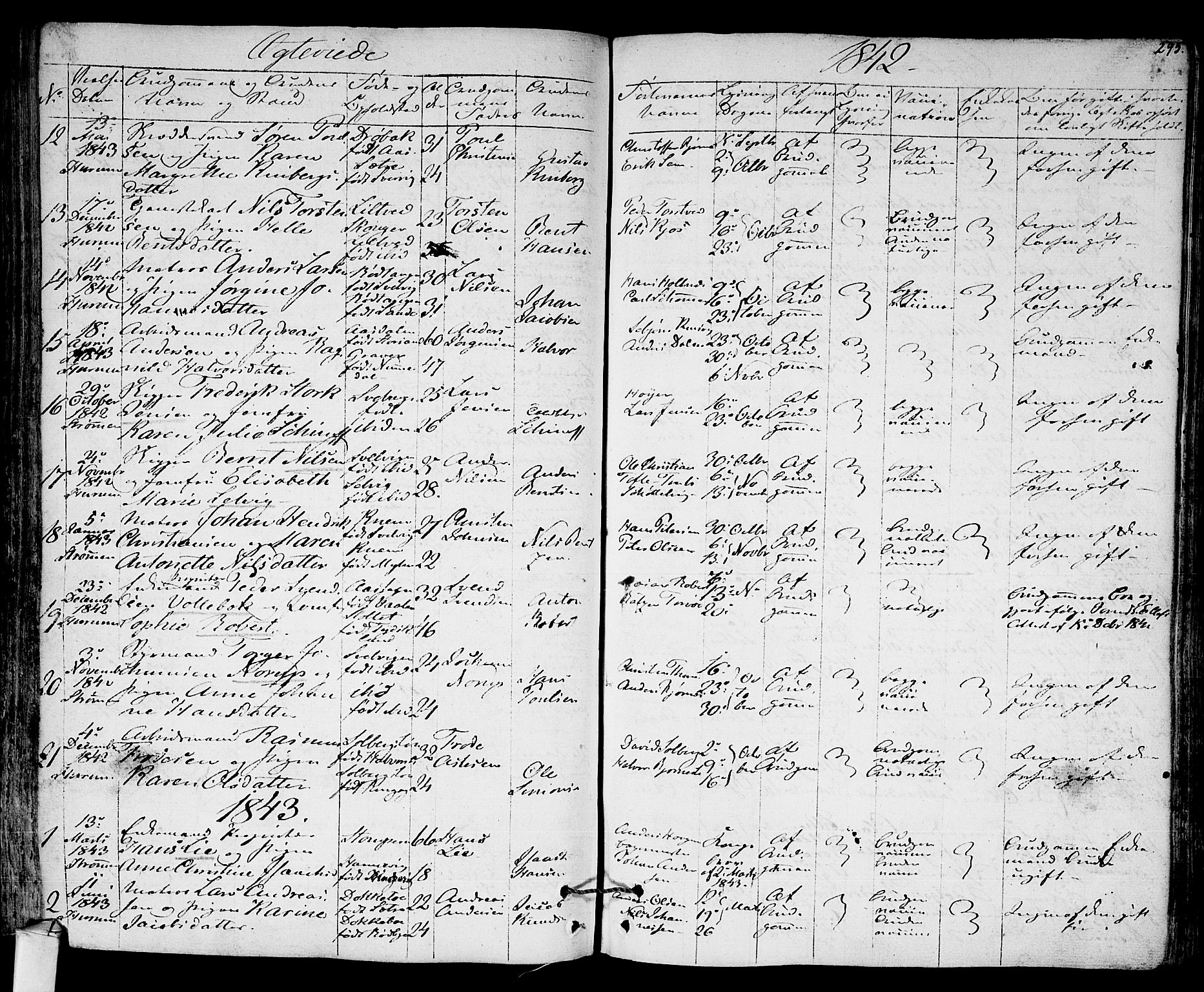 Hurum kirkebøker, SAKO/A-229/F/Fa/L0010: Parish register (official) no. 10, 1827-1846, p. 295