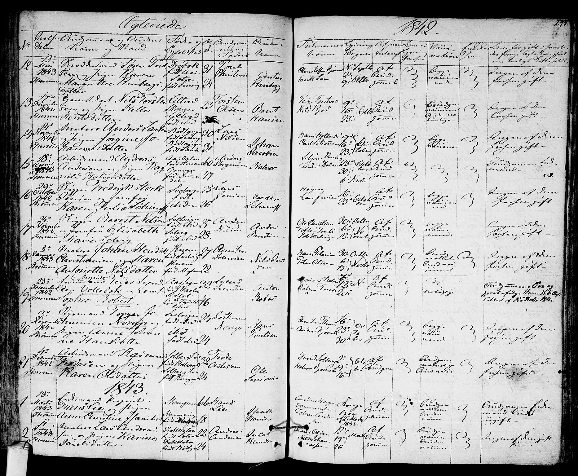 Hurum kirkebøker, AV/SAKO-A-229/F/Fa/L0010: Parish register (official) no. 10, 1827-1846, p. 295