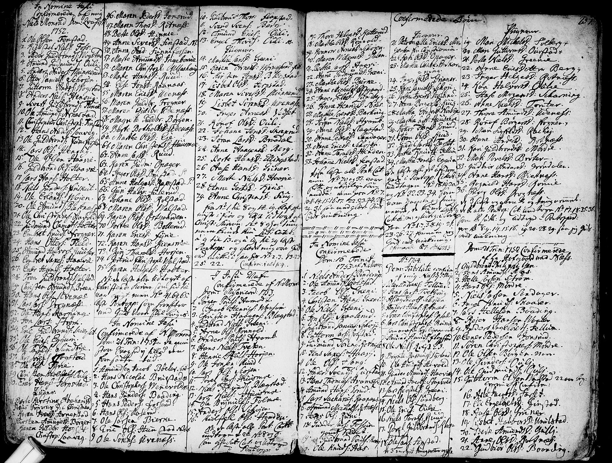 Nes prestekontor Kirkebøker, AV/SAO-A-10410/F/Fa/L0003: Parish register (official) no. I 3, 1734-1781, p. 257