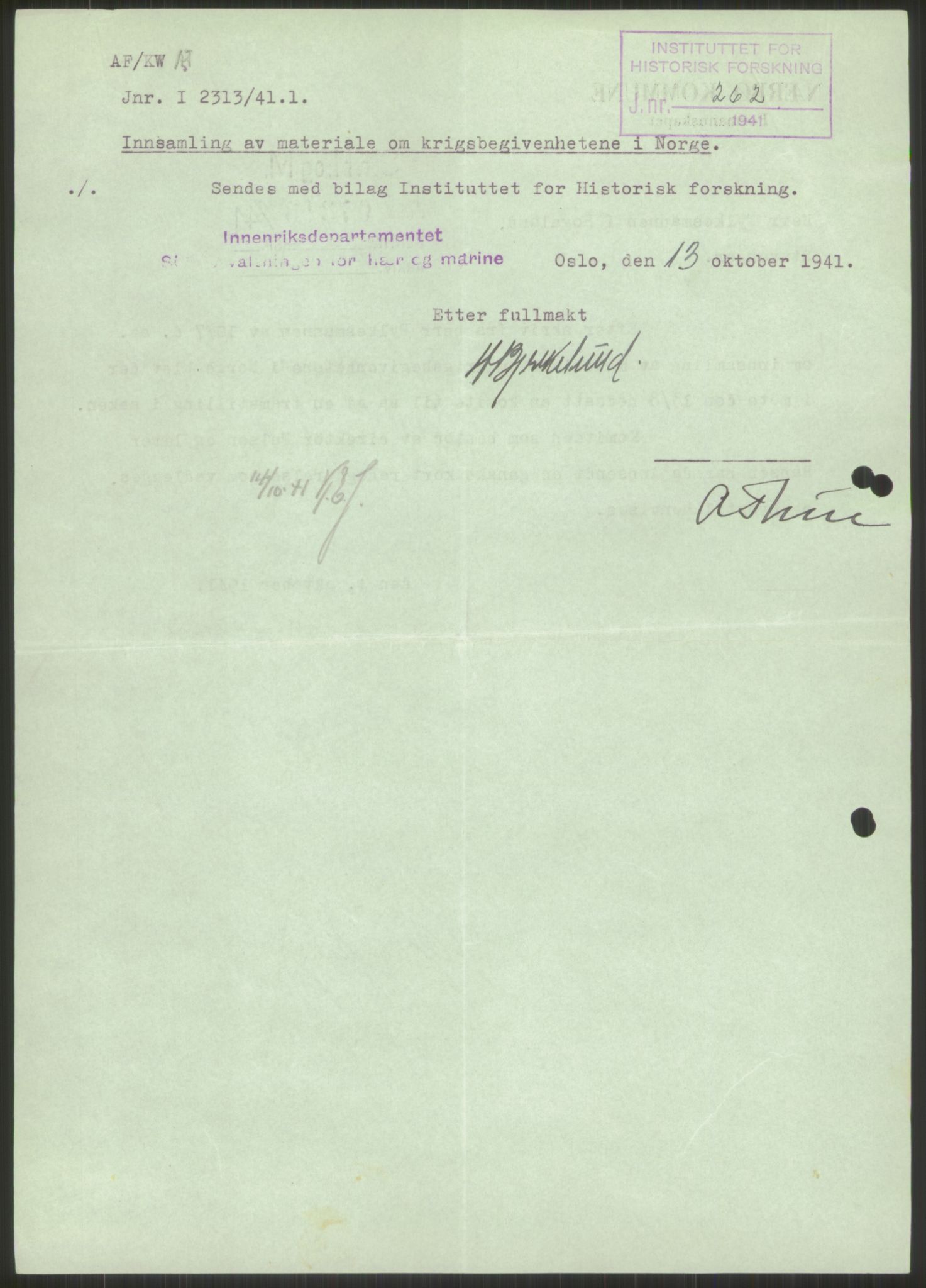 Forsvaret, Forsvarets krigshistoriske avdeling, AV/RA-RAFA-2017/Y/Ya/L0015: II-C-11-31 - Fylkesmenn.  Rapporter om krigsbegivenhetene 1940., 1940, p. 117