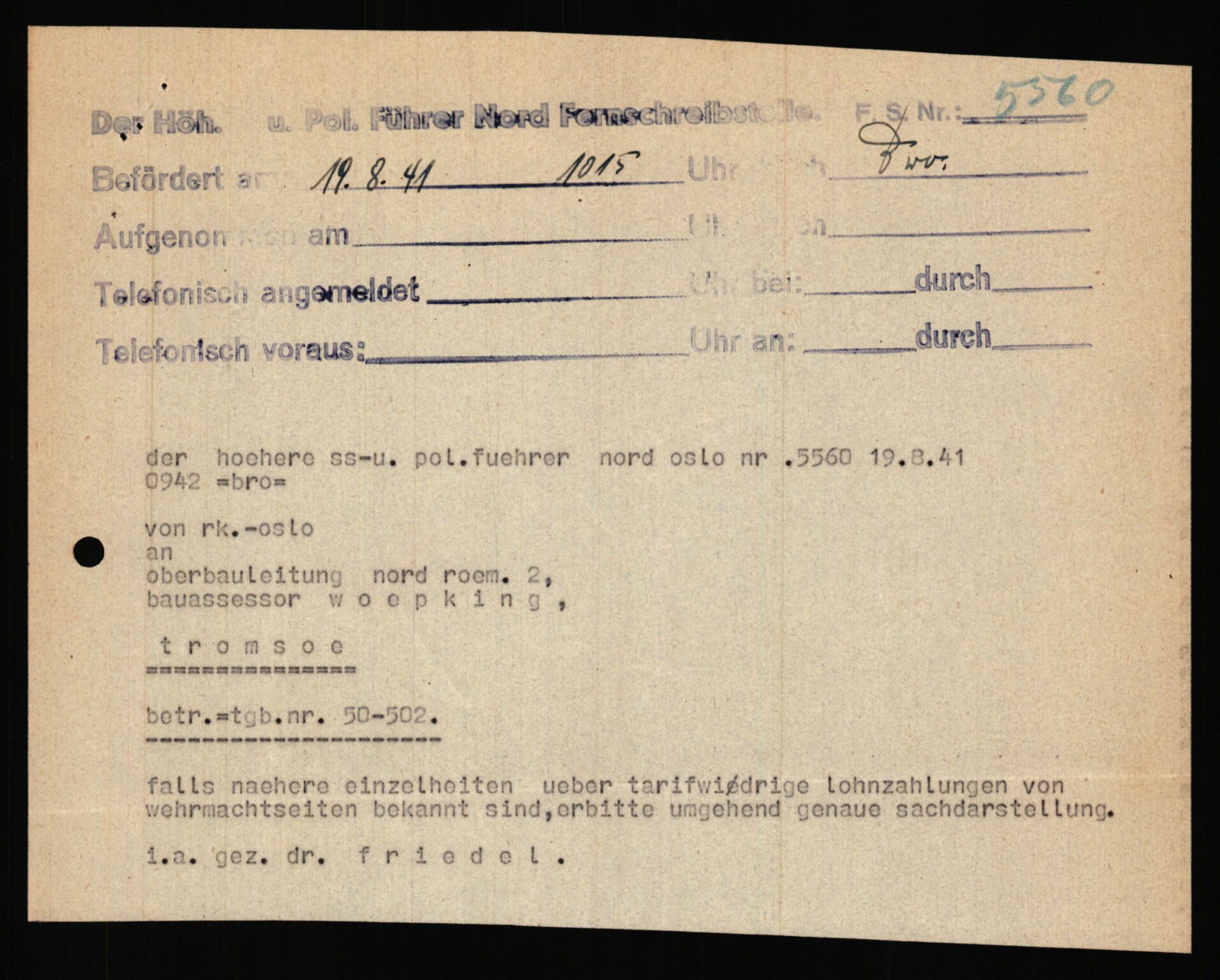 Tyske arkiver, Organisation Todt (OT), Einsatzgruppe Wiking, AV/RA-RAFA-2188/2/B/Bb/L0006: Korrespondanse med Kriegsmarine, 1940-1941, p. 535