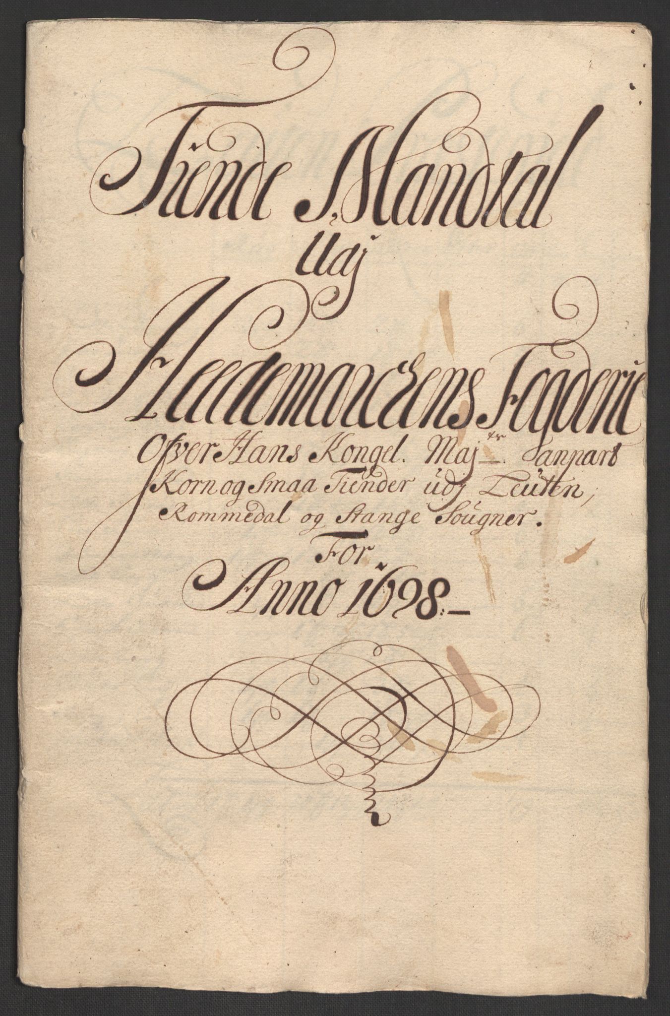 Rentekammeret inntil 1814, Reviderte regnskaper, Fogderegnskap, RA/EA-4092/R16/L1037: Fogderegnskap Hedmark, 1697-1698, p. 354
